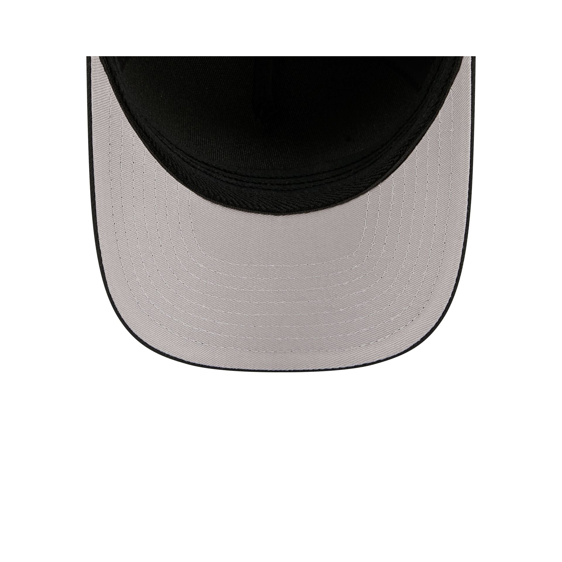 Buffalo Bills Poly Black & White 39THIRTY M-Crown A-Frame Stretch Fit Hat