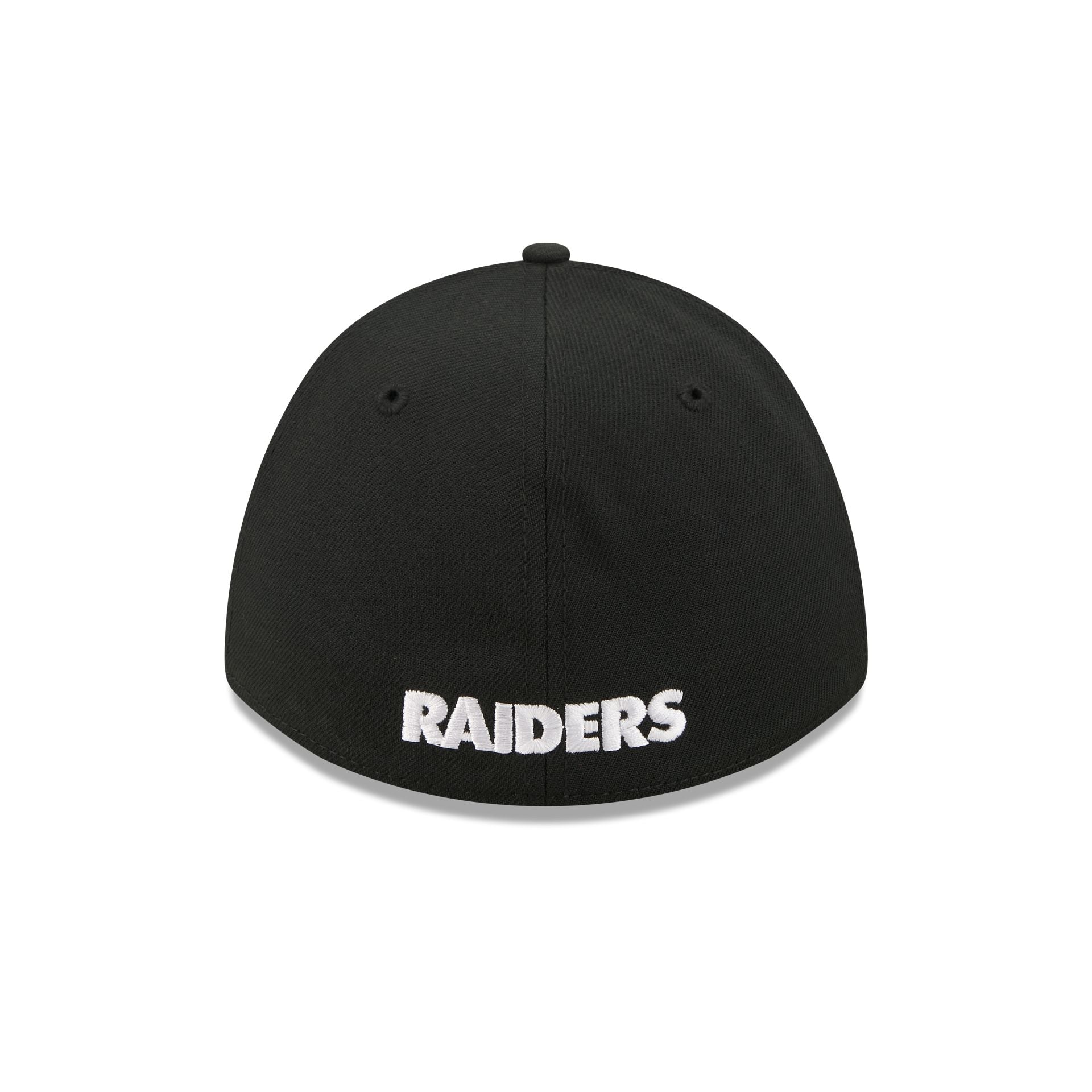Las Vegas Raiders Poly Black & White 39THIRTY M-Crown A-Frame Stretch Fit Hat