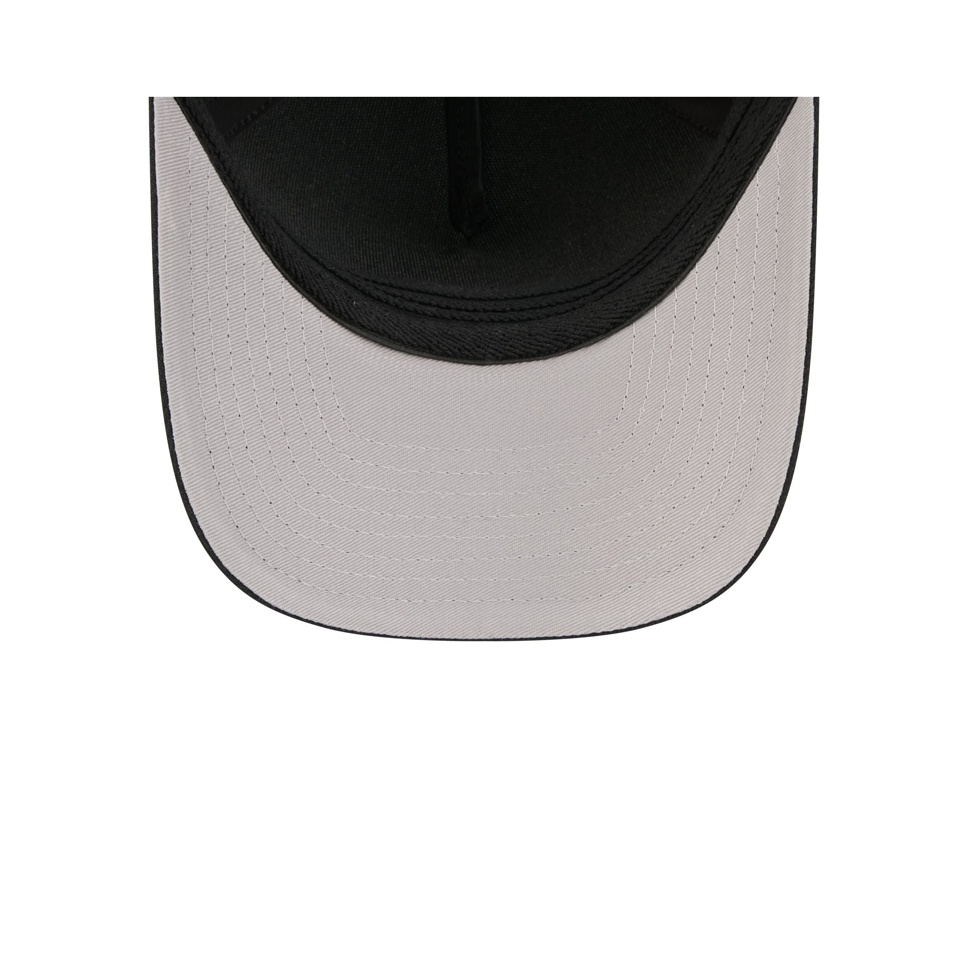 Las Vegas Raiders Poly Black & White 39THIRTY M-Crown A-Frame Stretch Fit Hat