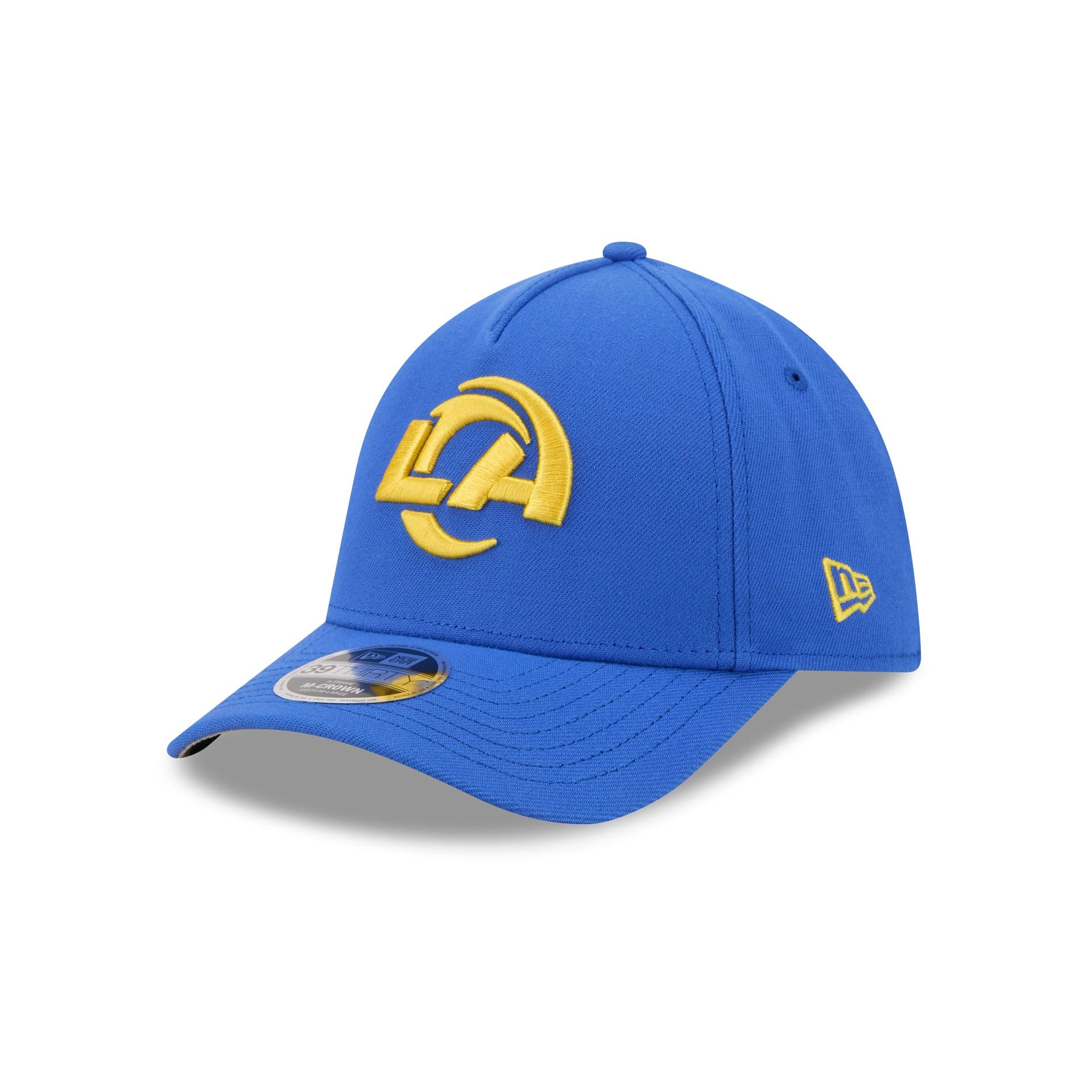 Los Angeles Rams Poly 39THIRTY M-Crown A-Frame Stretch Fit Hat