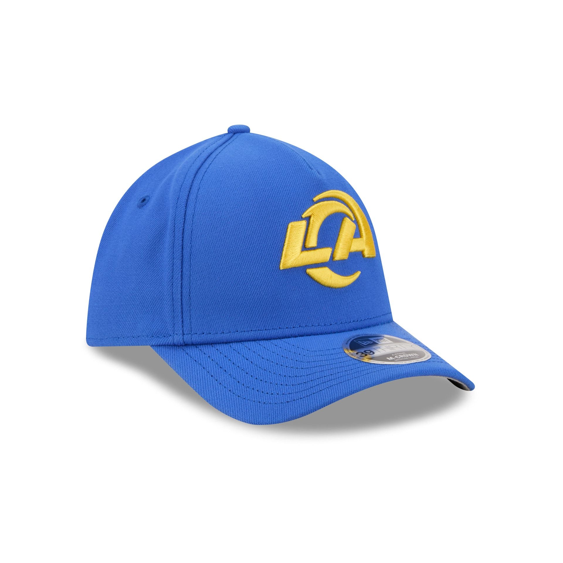Los Angeles Rams Poly 39THIRTY M-Crown A-Frame Stretch Fit Hat