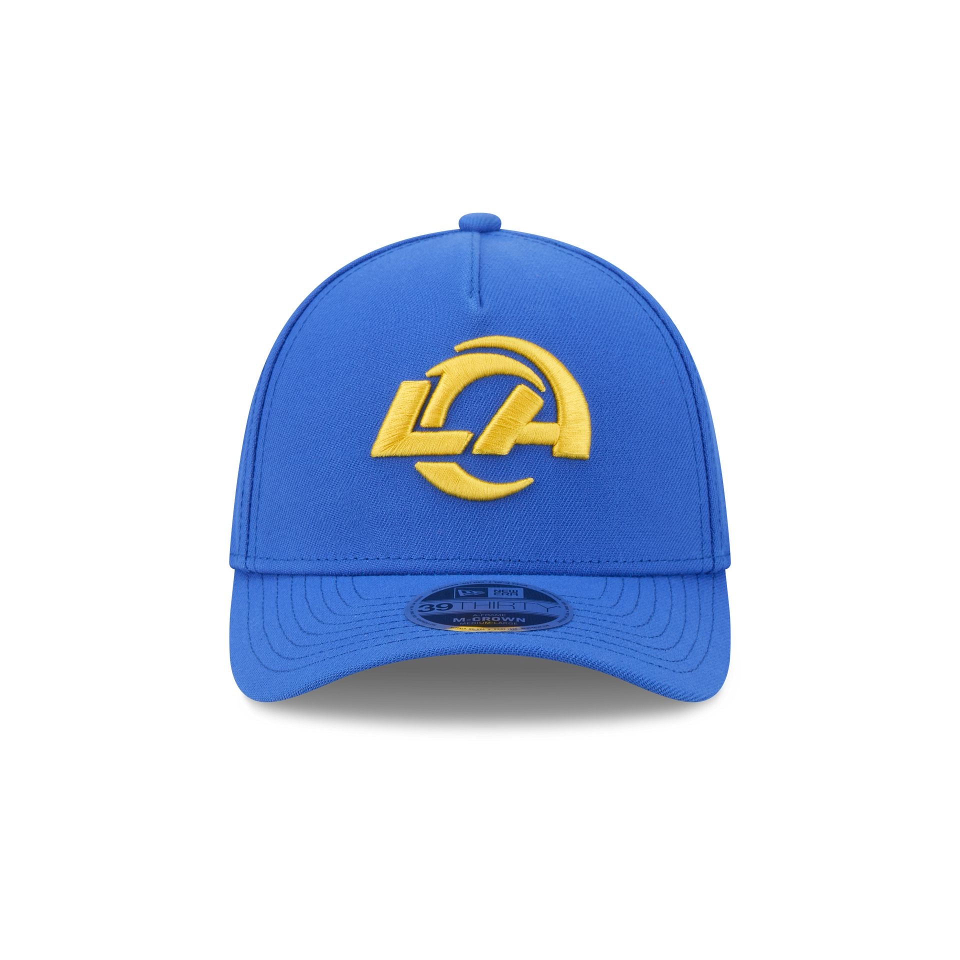Los Angeles Rams Poly 39THIRTY M-Crown A-Frame Stretch Fit Hat