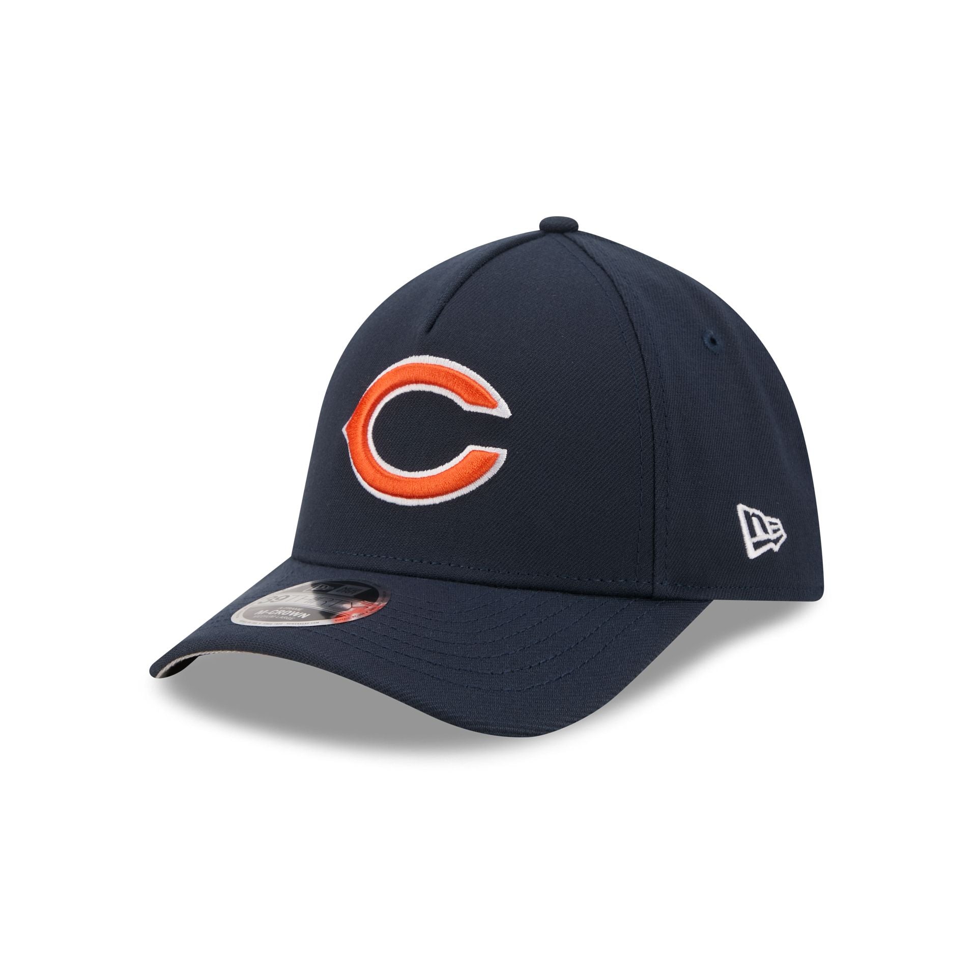 Chicago Bears Poly 39THIRTY M-Crown A-Frame Stretch Fit Hat