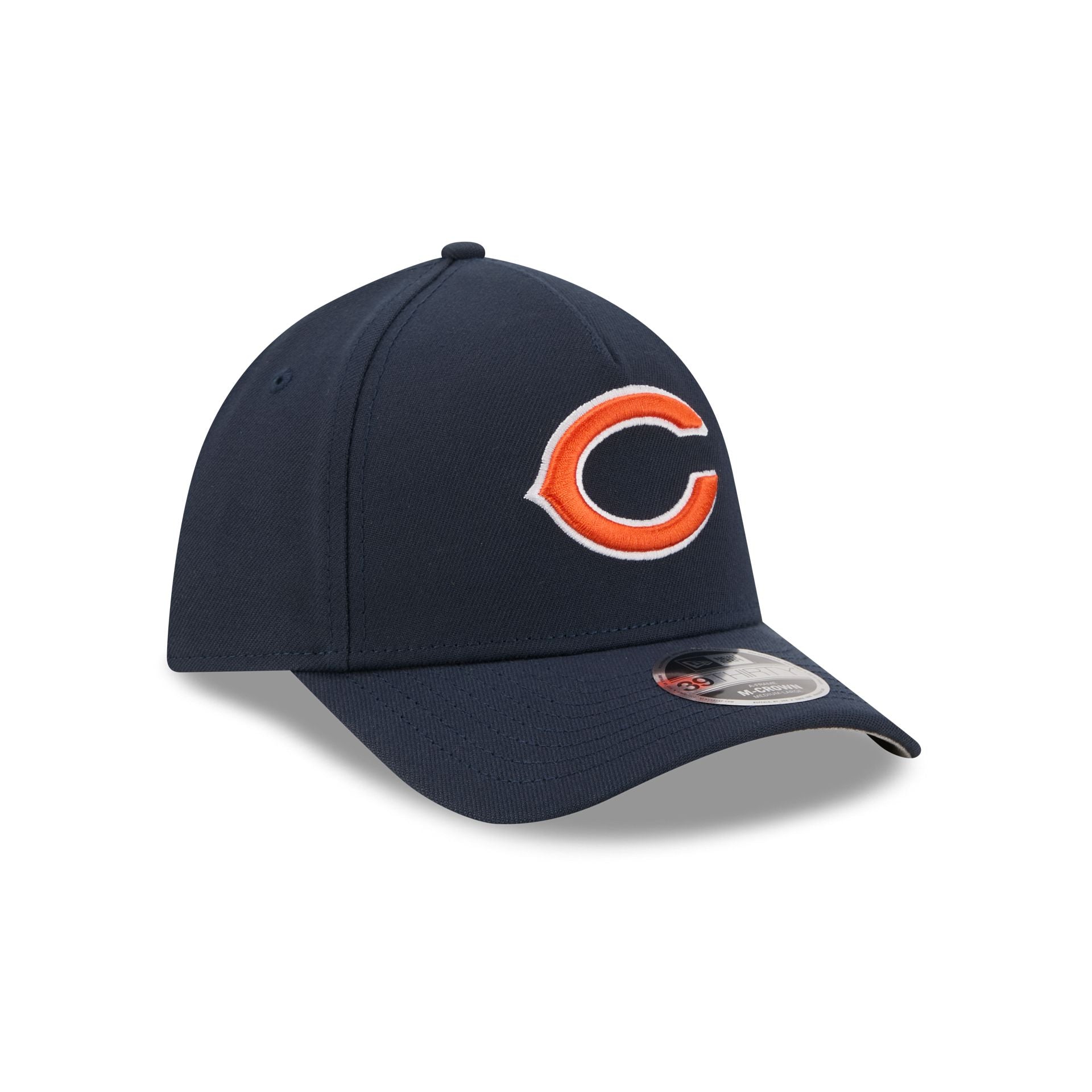 Chicago Bears Poly 39THIRTY M-Crown A-Frame Stretch Fit Hat