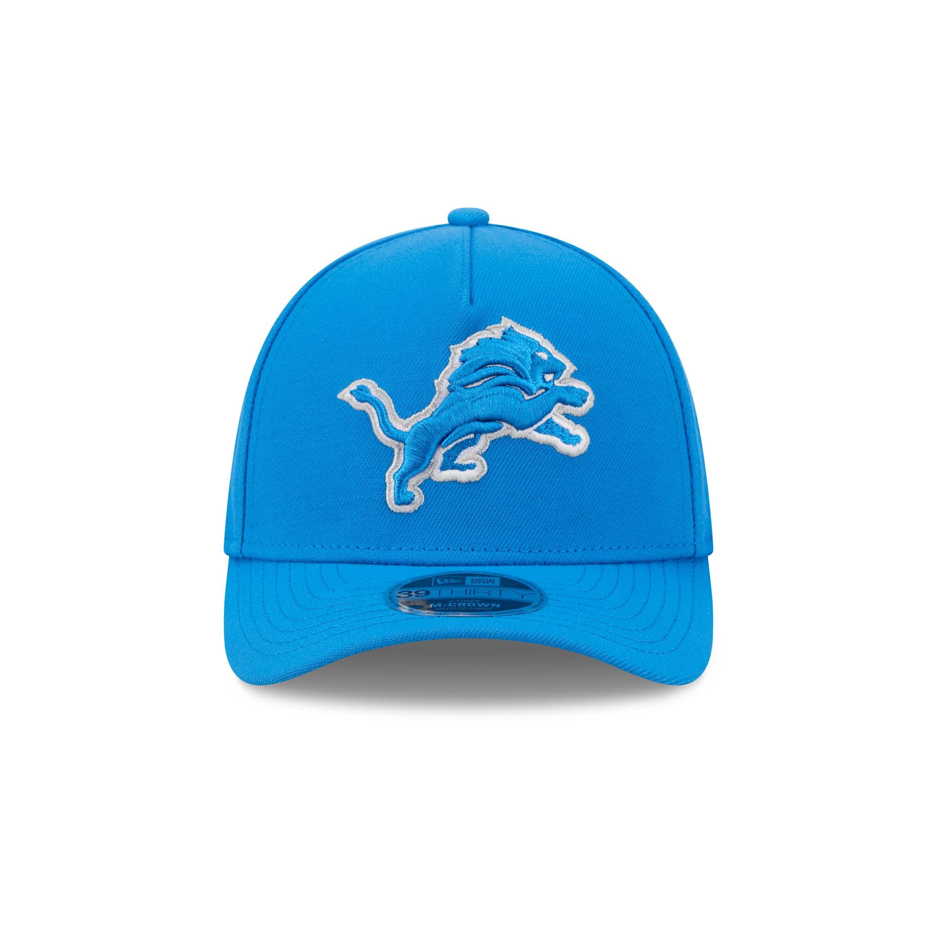 Detroit Lions Poly 39THIRTY M-Crown A-Frame Stretch Fit Hat