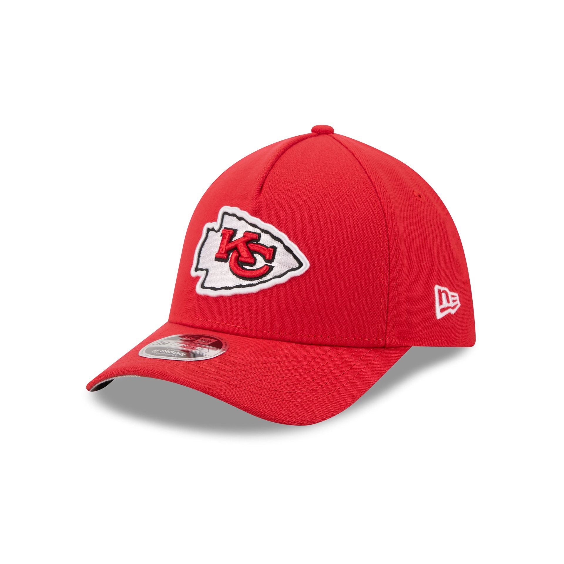 Kansas City Chiefs Poly 39THIRTY M-Crown A-Frame Stretch Fit Hat