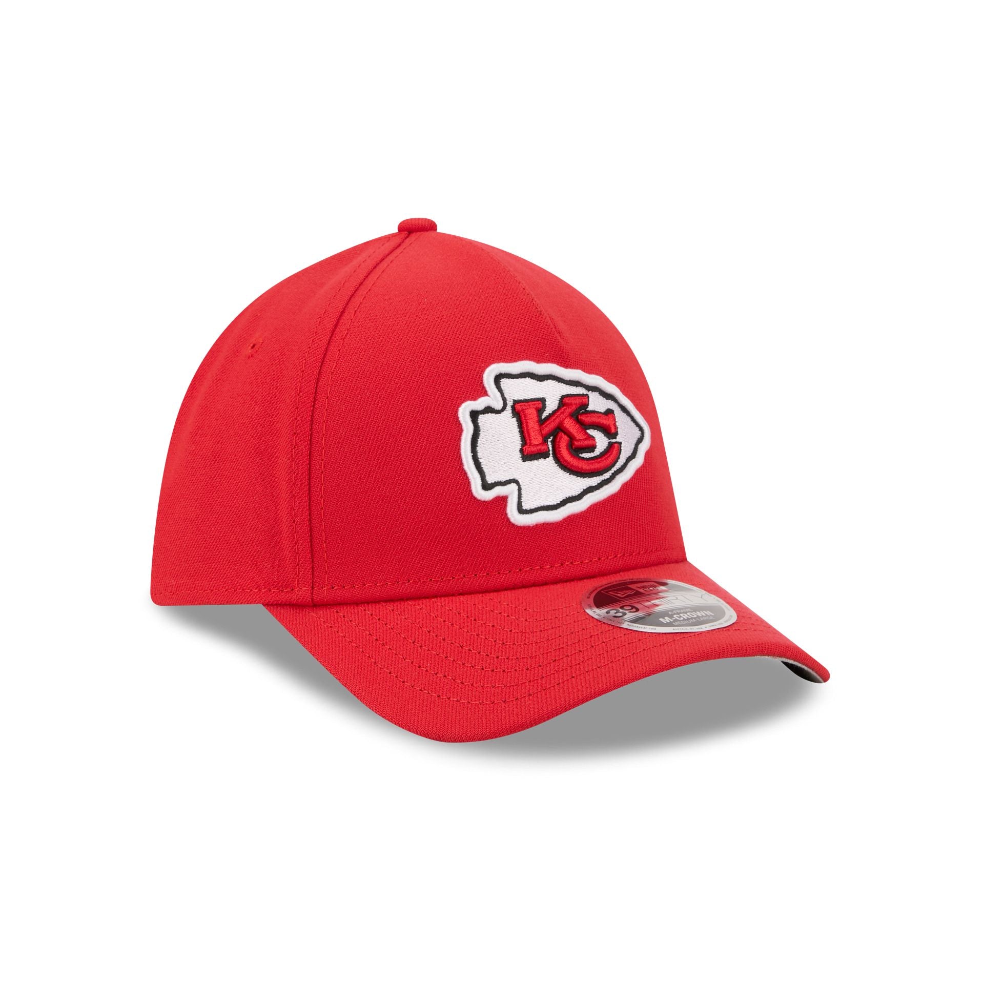 Kansas City Chiefs Poly 39THIRTY M-Crown A-Frame Stretch Fit Hat
