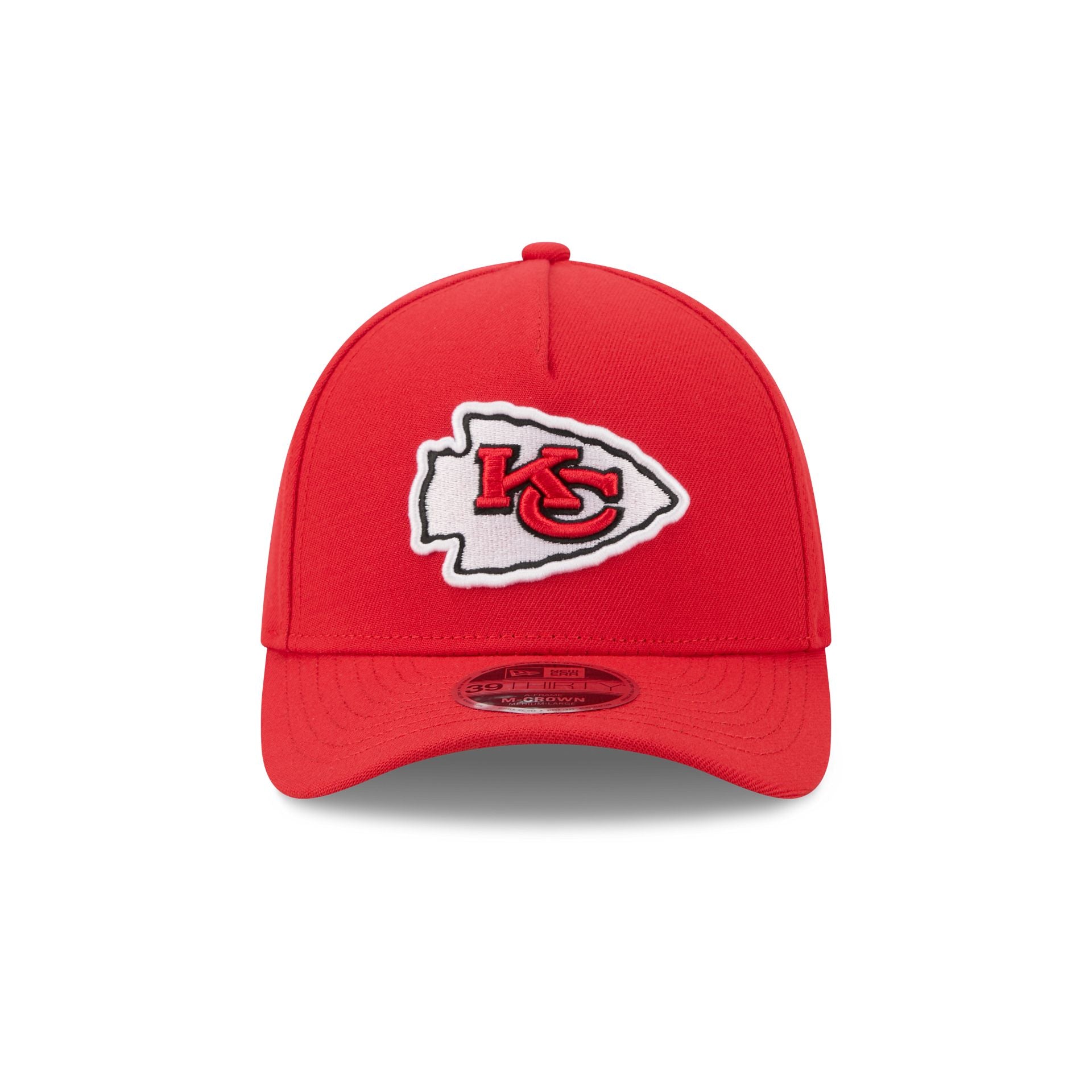 Kansas City Chiefs Poly 39THIRTY M-Crown A-Frame Stretch Fit Hat