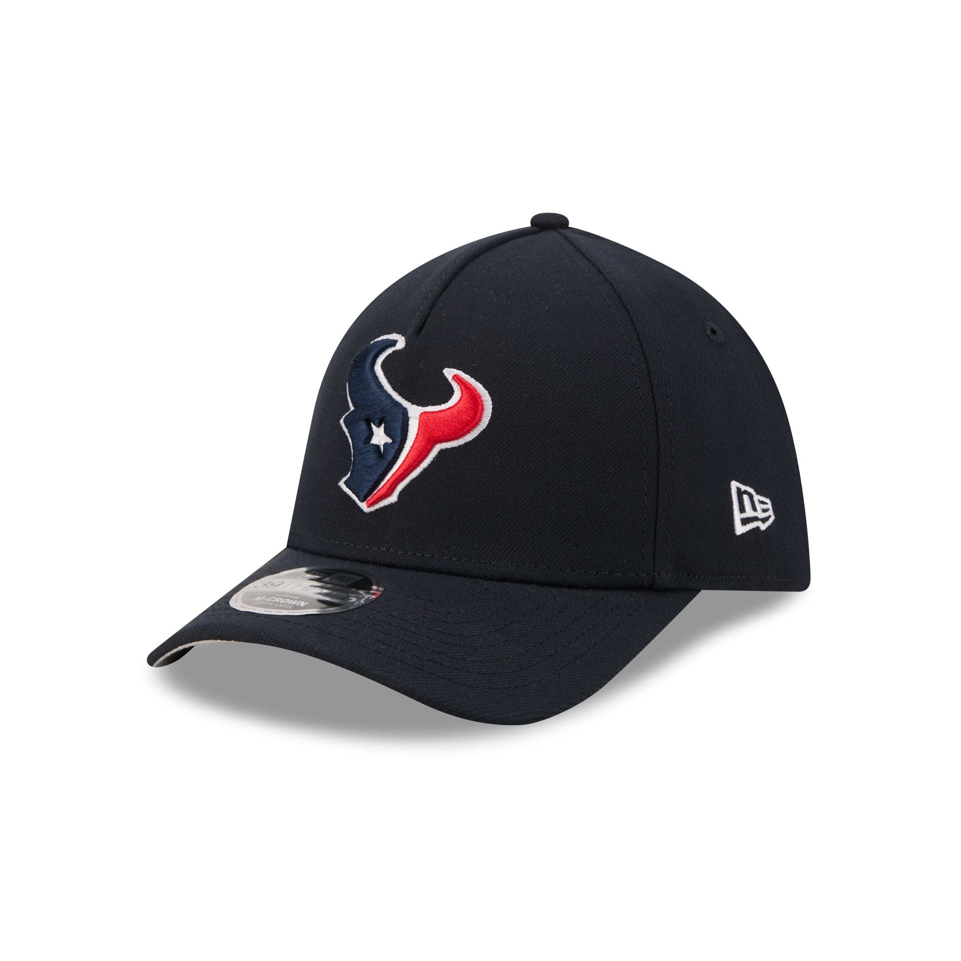 Houston Texans Poly 39THIRTY M-Crown A-Frame Stretch Fit Hat