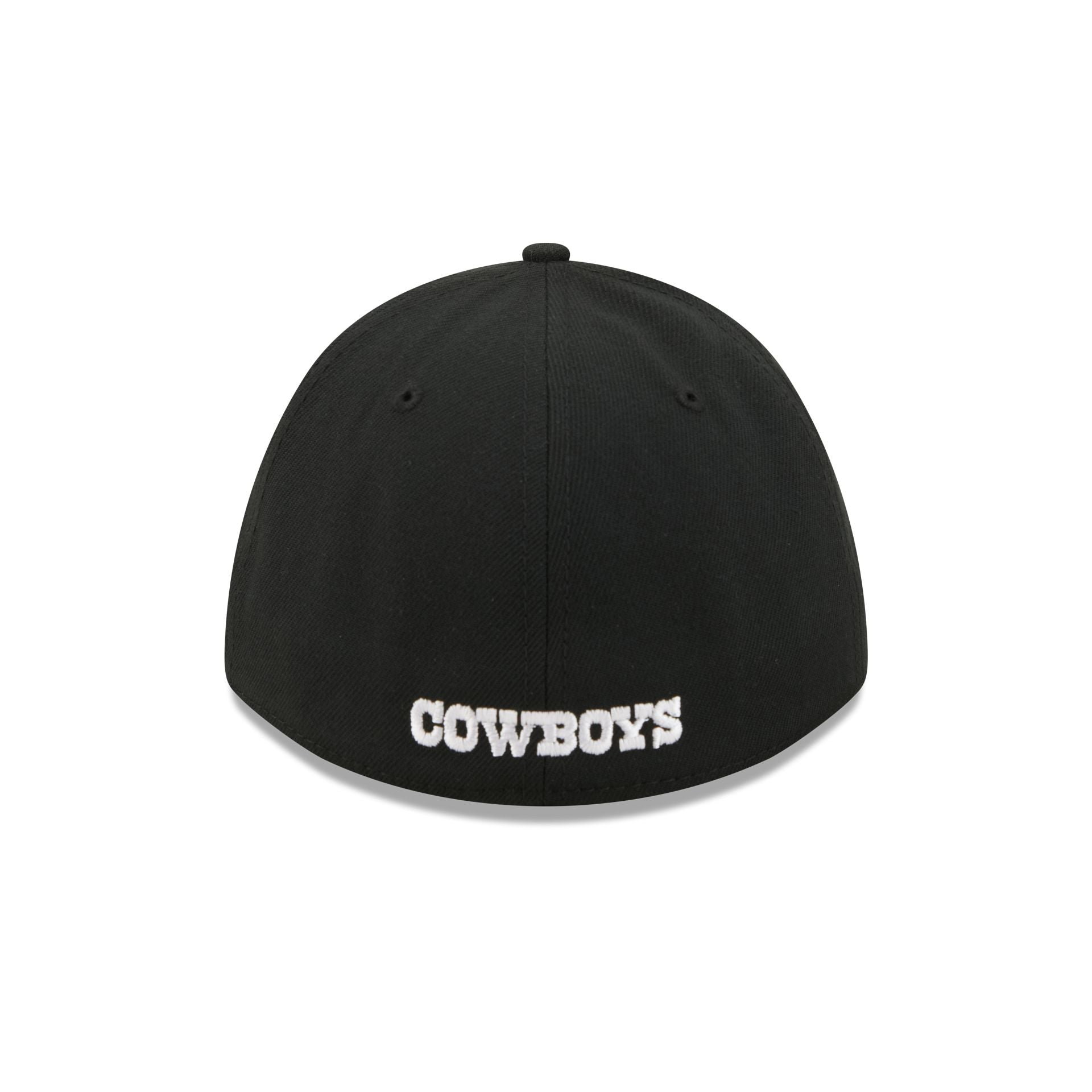 Dallas Cowboys Poly Black & White 39THIRTY M-Crown A-Frame Stretch Fit Hat