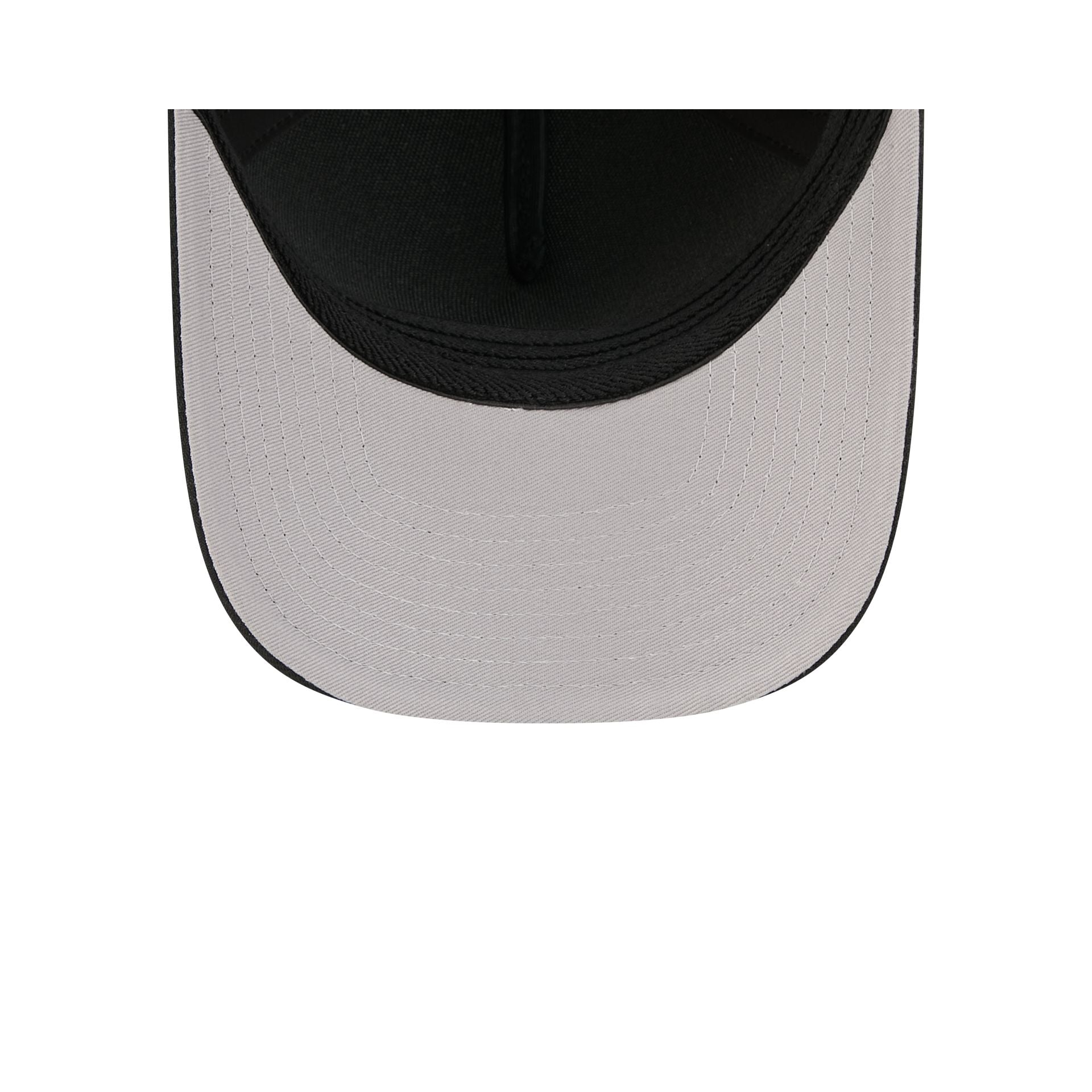 Dallas Cowboys Poly Black & White 39THIRTY M-Crown A-Frame Stretch Fit Hat