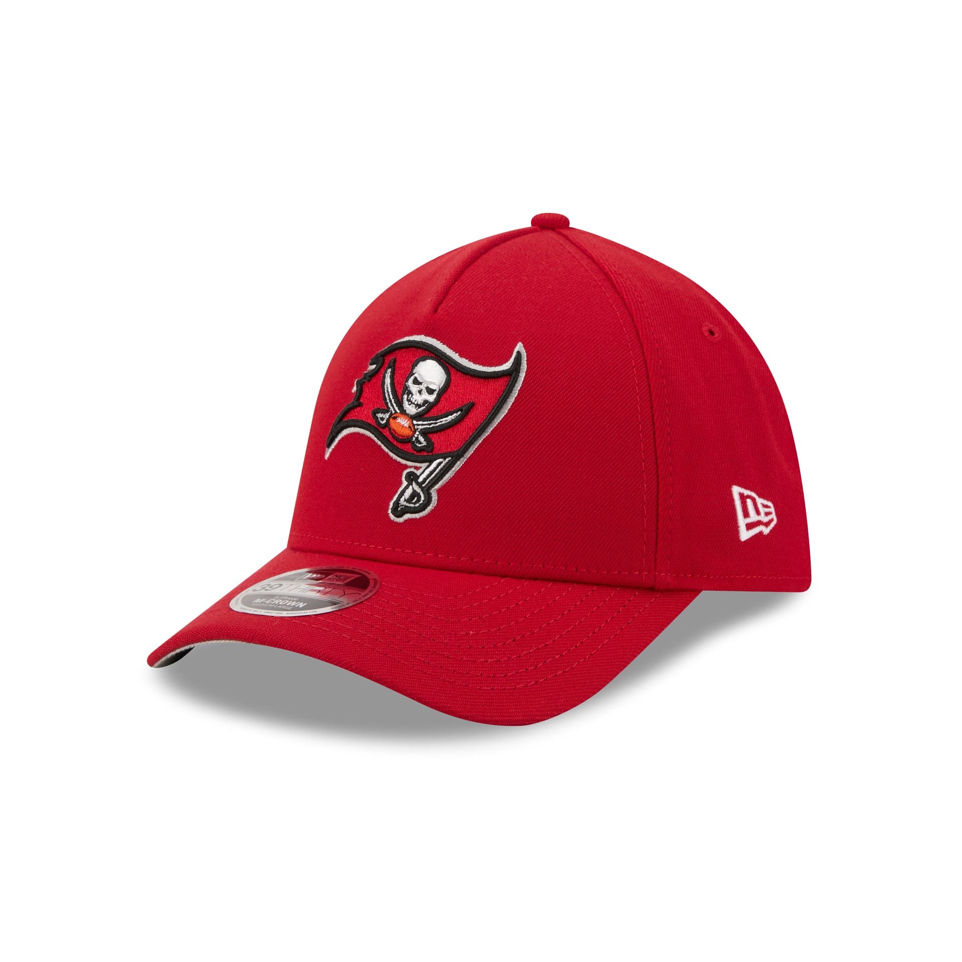 Tampa Bay Buccaneers Poly 39THIRTY M-Crown A-Frame Stretch Fit Hat