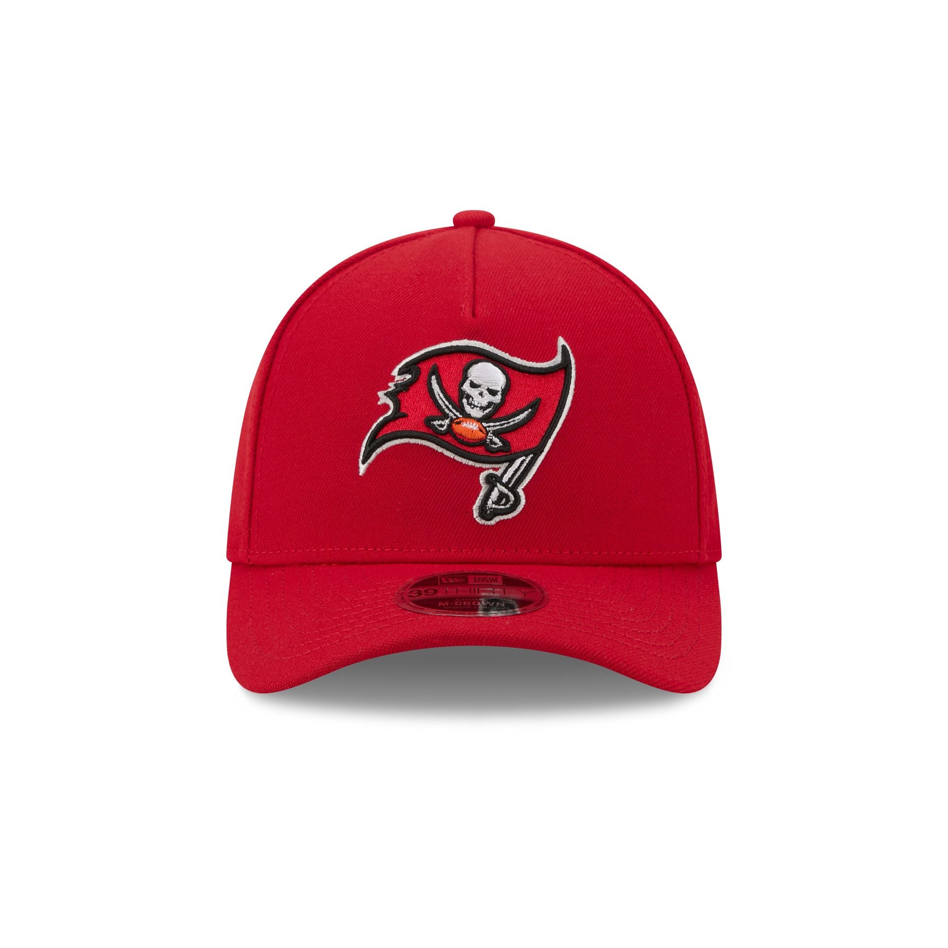 Tampa Bay Buccaneers Poly 39THIRTY M-Crown A-Frame Stretch Fit Hat