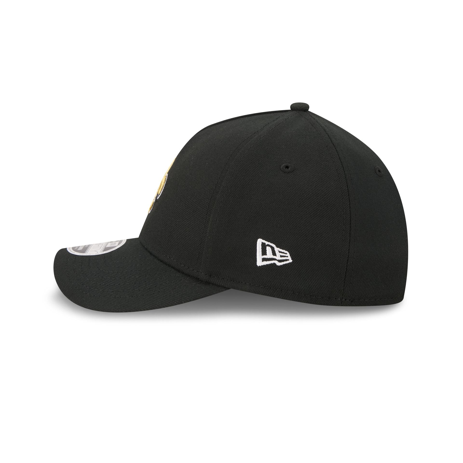 New Orleans Saints Poly 39THIRTY M-Crown A-Frame Stretch Fit Hat