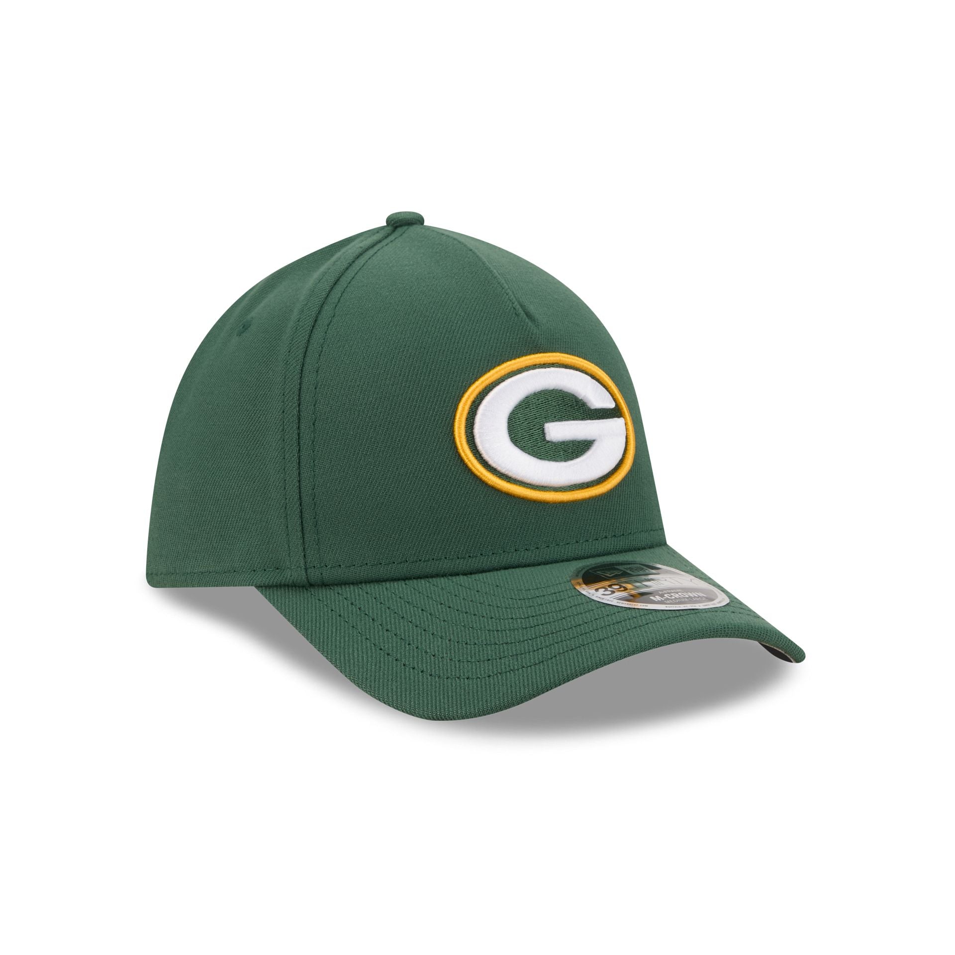 Green Bay Packers Poly 39THIRTY M-Crown A-Frame Stretch Fit Hat