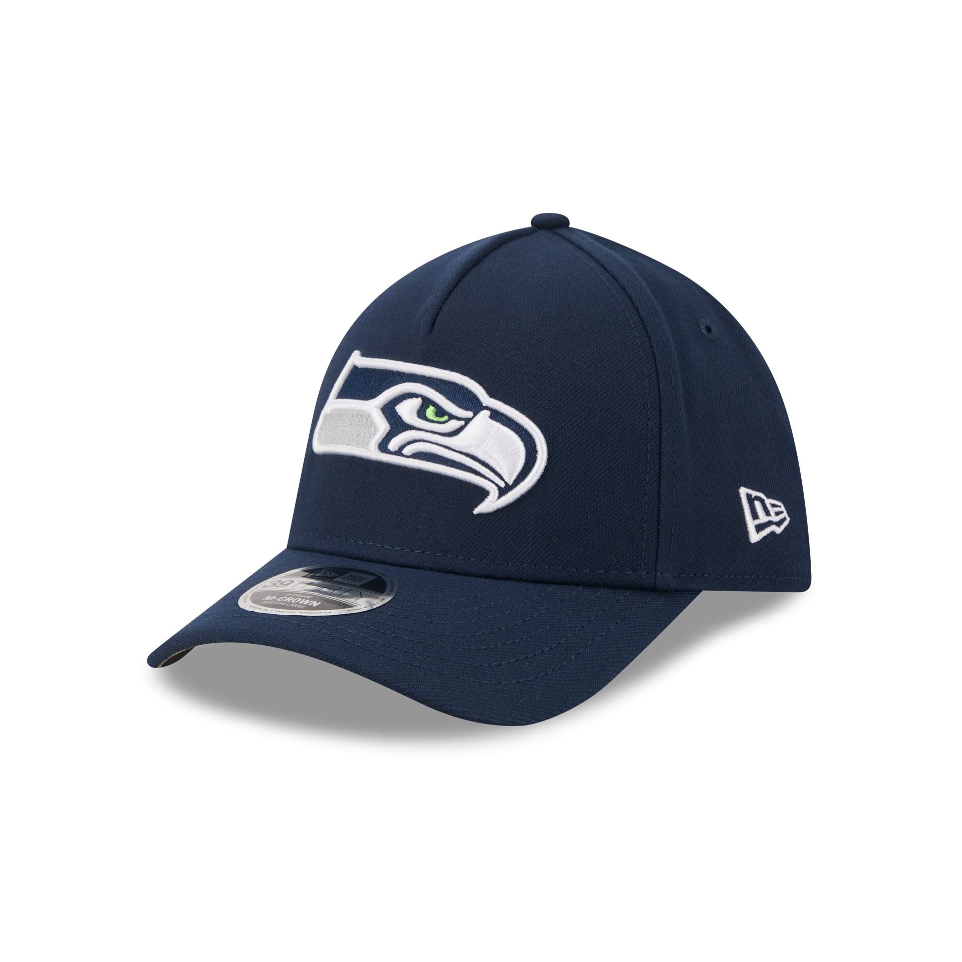 Seattle Seahawks Poly 39THIRTY M-Crown A-Frame Stretch Fit Hat