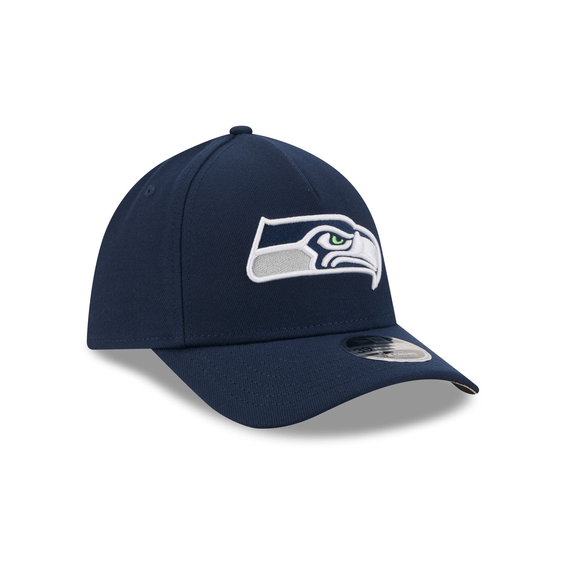 Seattle Seahawks Poly 39THIRTY M-Crown A-Frame Stretch Fit Hat