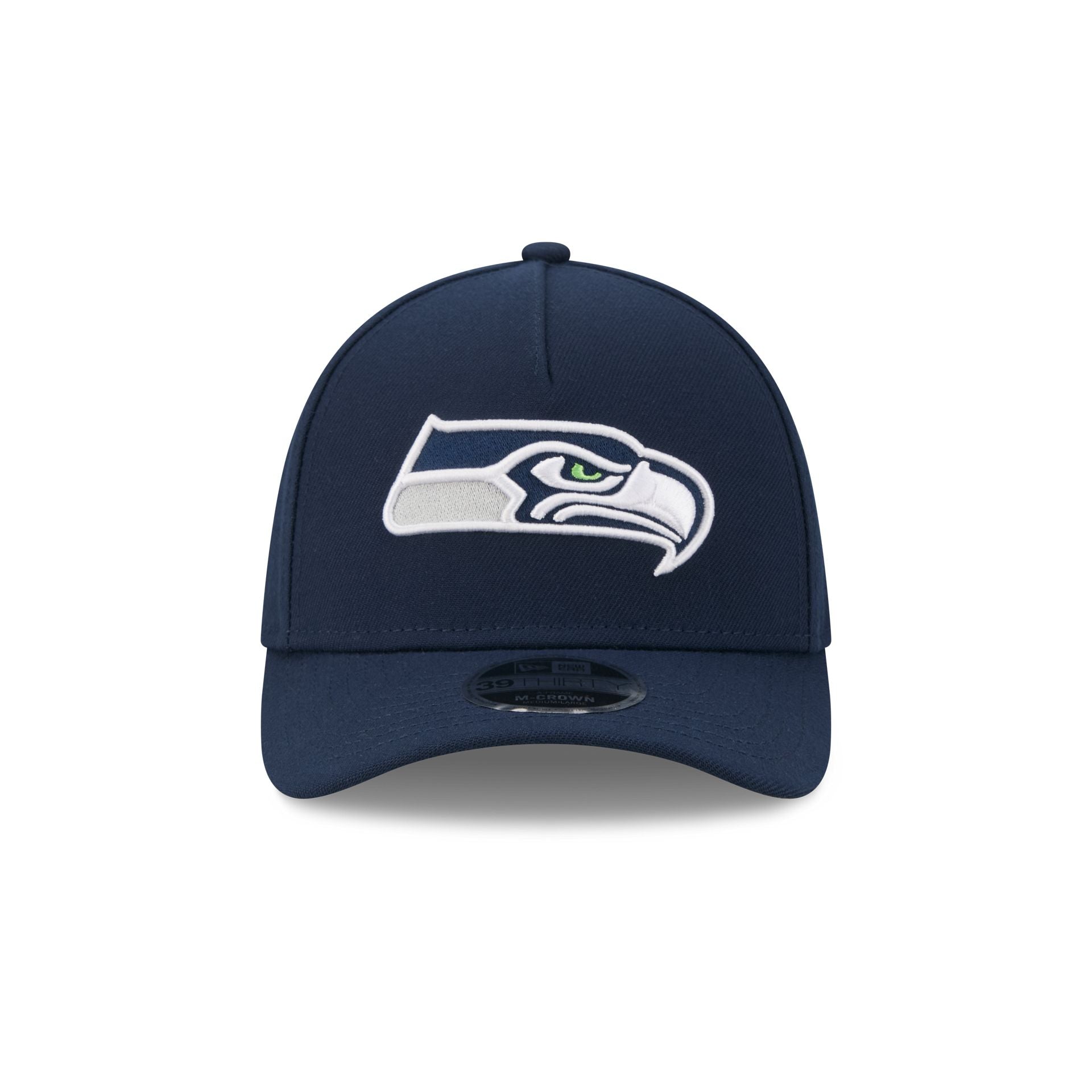 Seattle Seahawks Poly 39THIRTY M-Crown A-Frame Stretch Fit Hat
