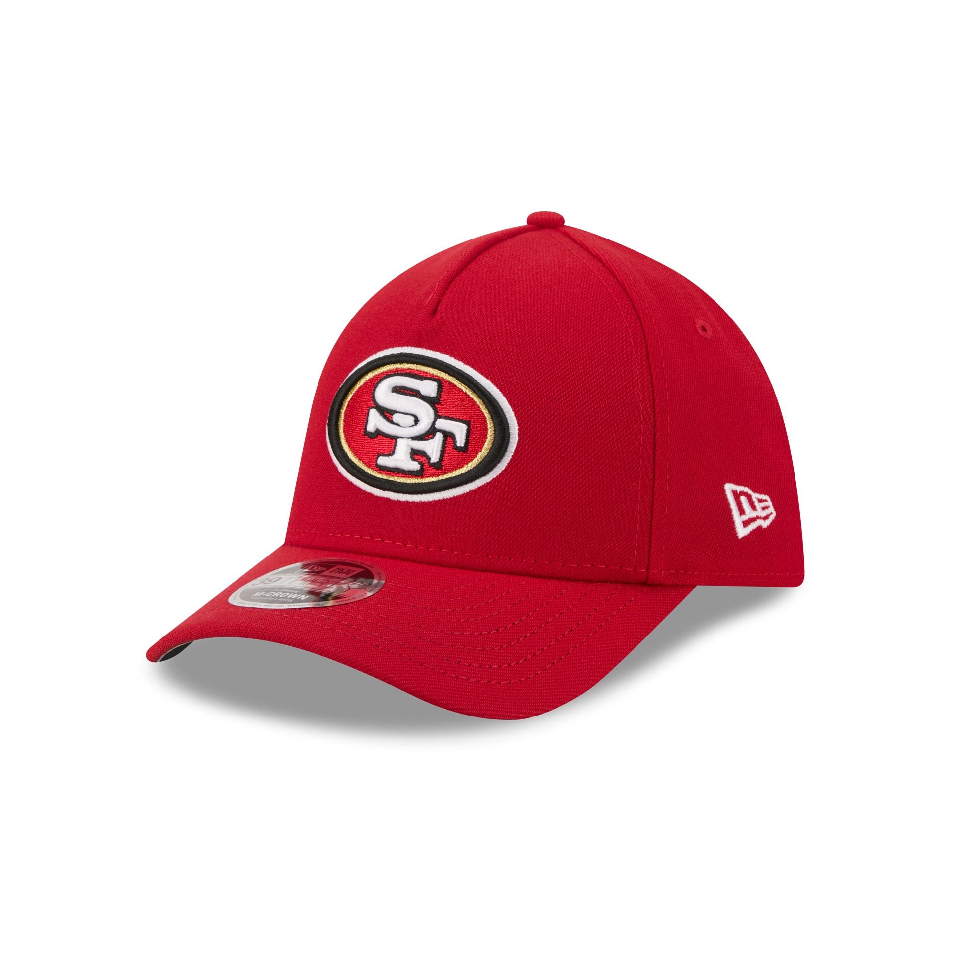 San Francisco 49ers Poly 39THIRTY M-Crown A-Frame Stretch Fit Hat