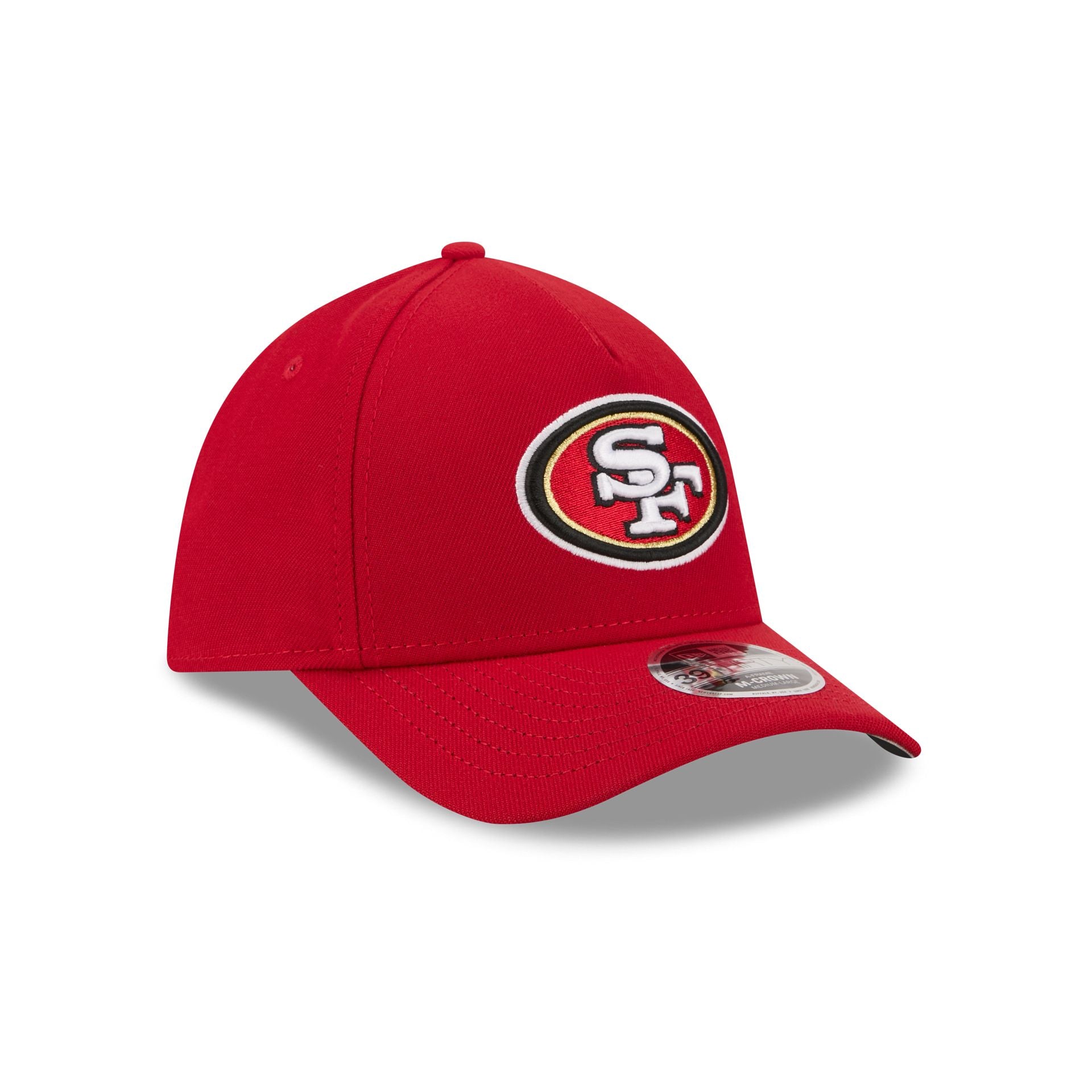 San Francisco 49ers Poly 39THIRTY M-Crown A-Frame Stretch Fit Hat