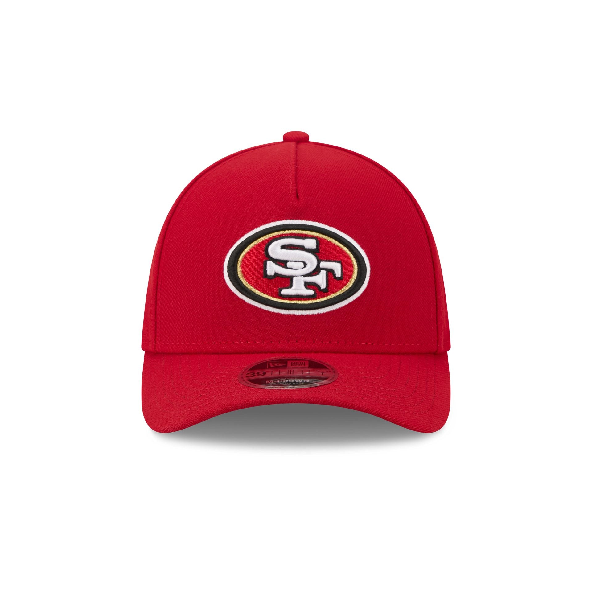 San Francisco 49ers Poly 39THIRTY M-Crown A-Frame Stretch Fit Hat