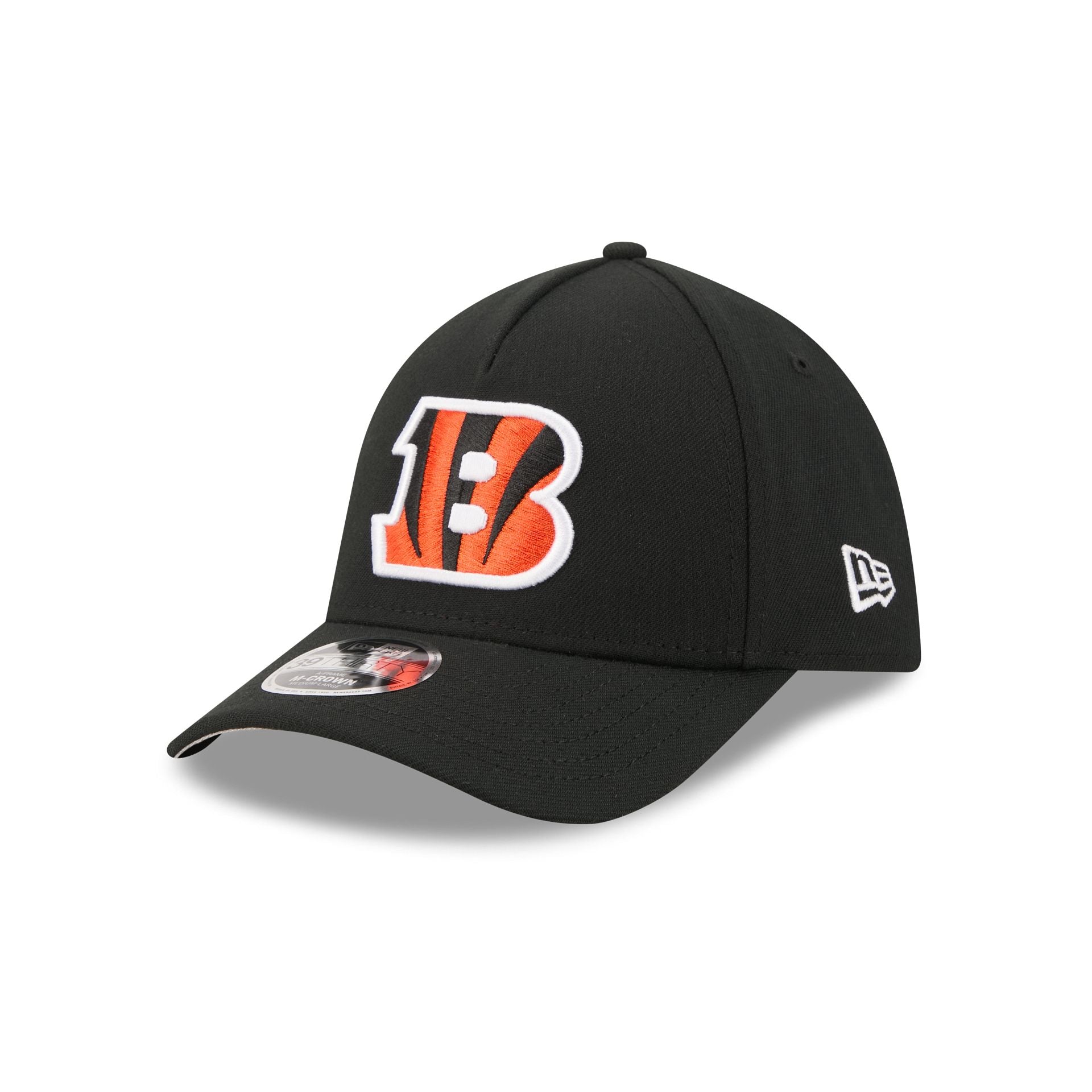 Cincinnati Bengals Poly 39THIRTY M-Crown A-Frame Stretch Fit Hat
