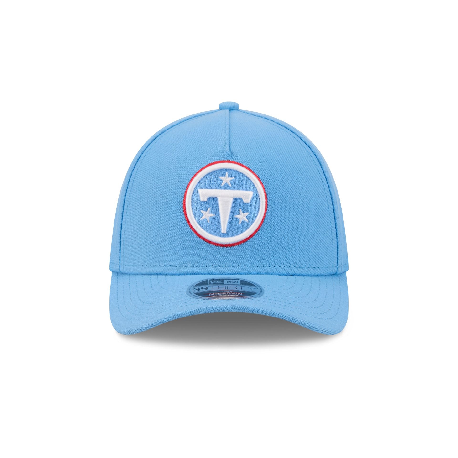 Tennessee Titans Poly 39THIRTY M-Crown A-Frame Stretch Fit Hat
