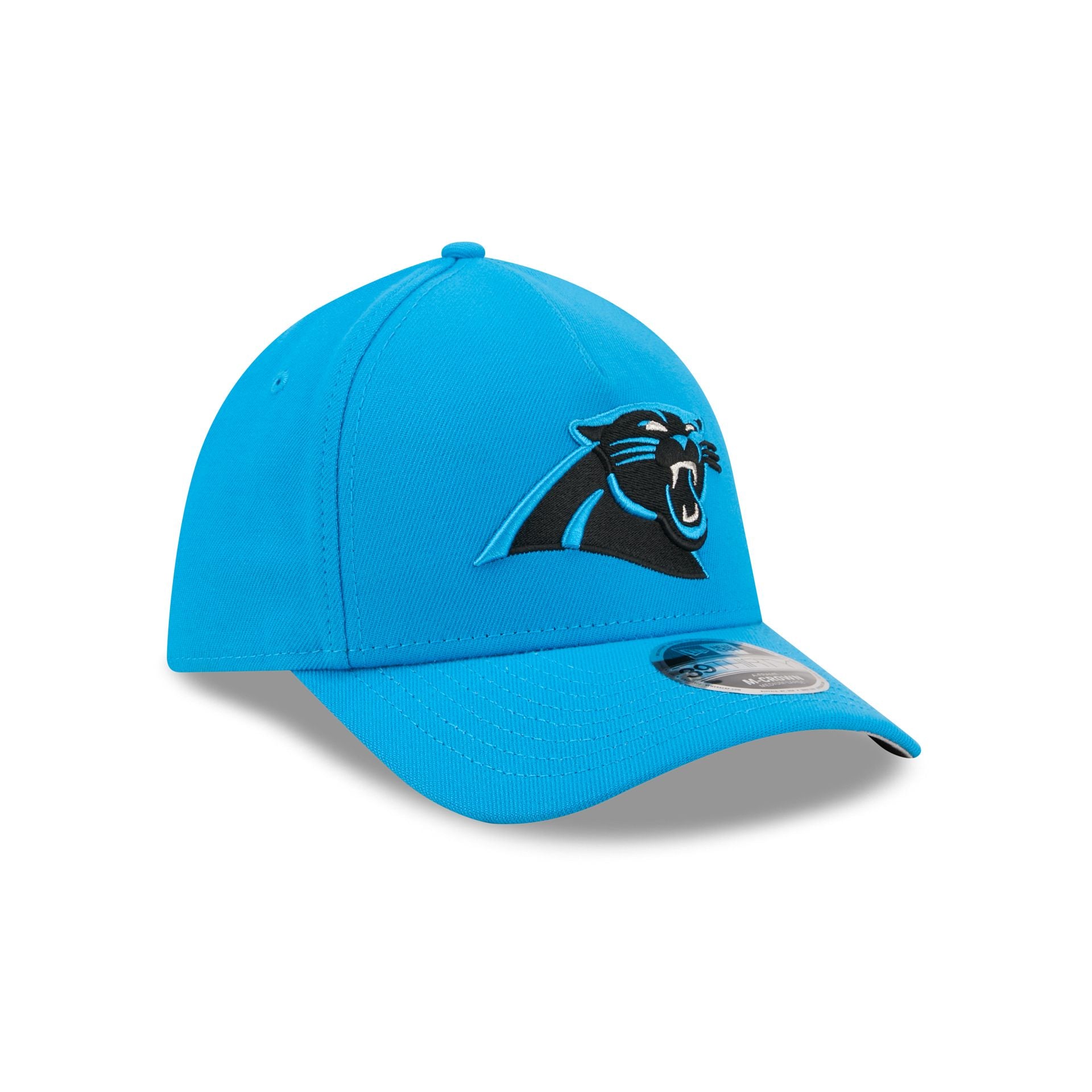 Carolina Panthers Poly 39THIRTY M-Crown A-Frame Stretch Fit Hat