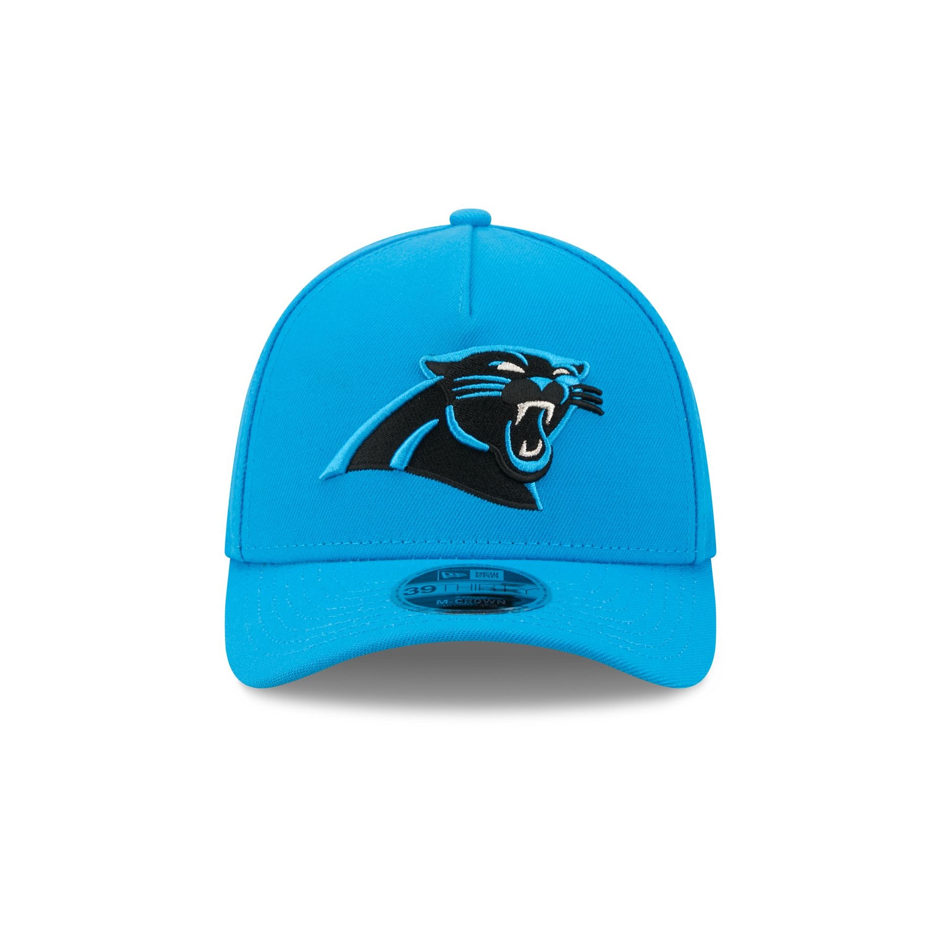 Carolina Panthers Poly 39THIRTY M-Crown A-Frame Stretch Fit Hat