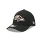 Baltimore Ravens Poly 39THIRTY M-Crown A-Frame Stretch Fit Hat