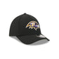 Baltimore Ravens Poly 39THIRTY M-Crown A-Frame Stretch Fit Hat