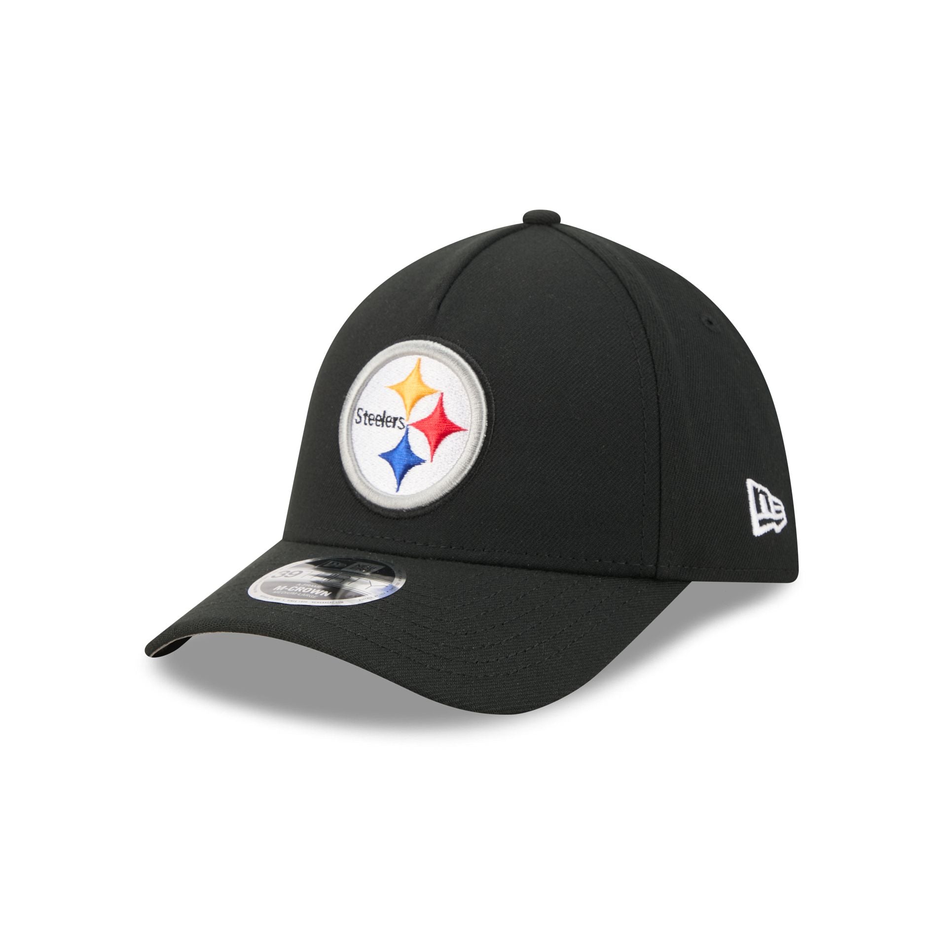 Pittsburgh Steelers Poly 39THIRTY M-Crown A-Frame Stretch Fit Hat