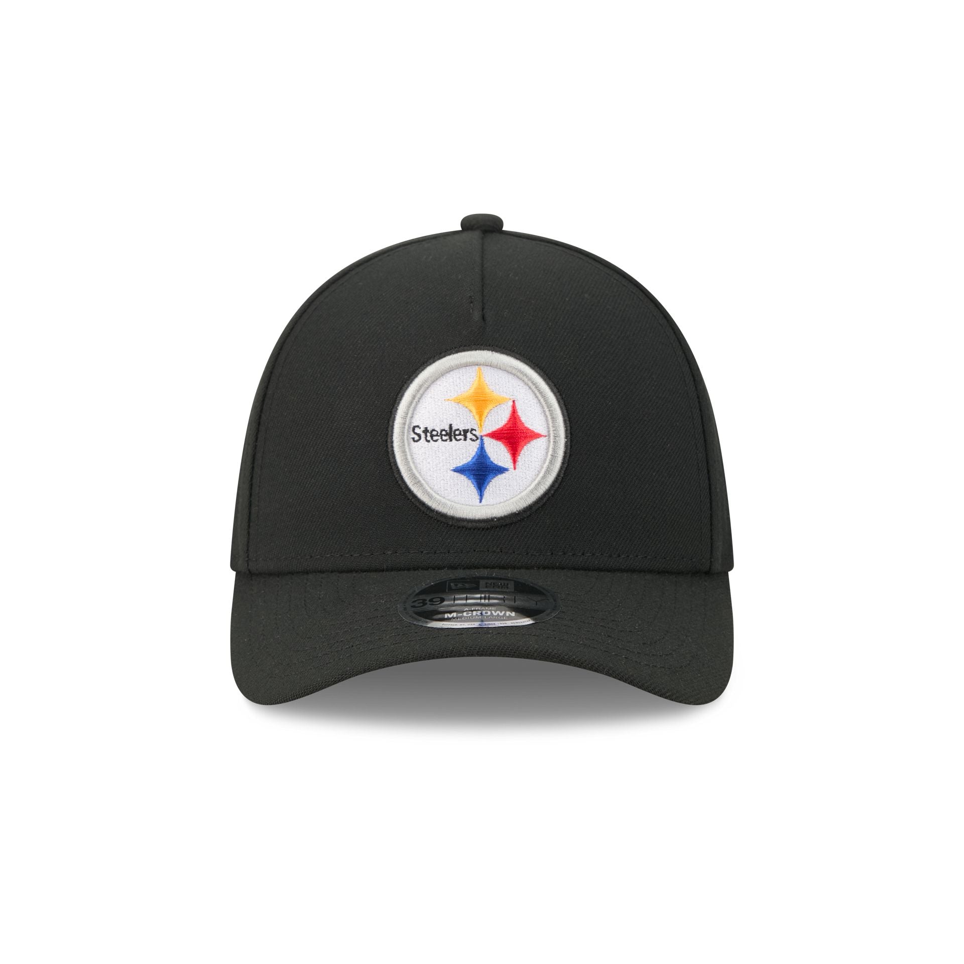 Pittsburgh Steelers Poly 39THIRTY M-Crown A-Frame Stretch Fit Hat