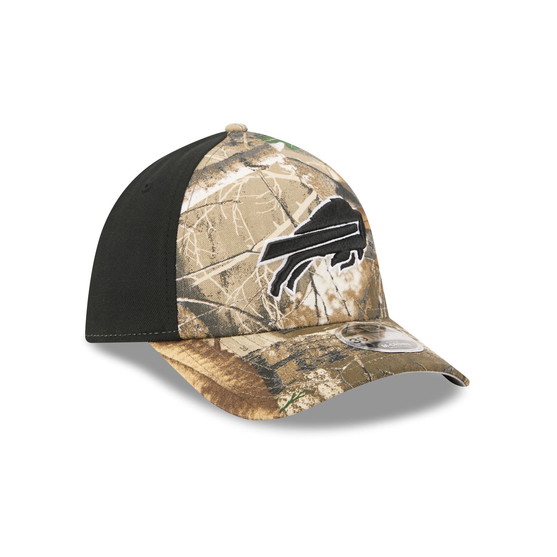 Buffalo Bills Poly Realtree 39THIRTY M-Crown A-Frame Stretch Fit Hat