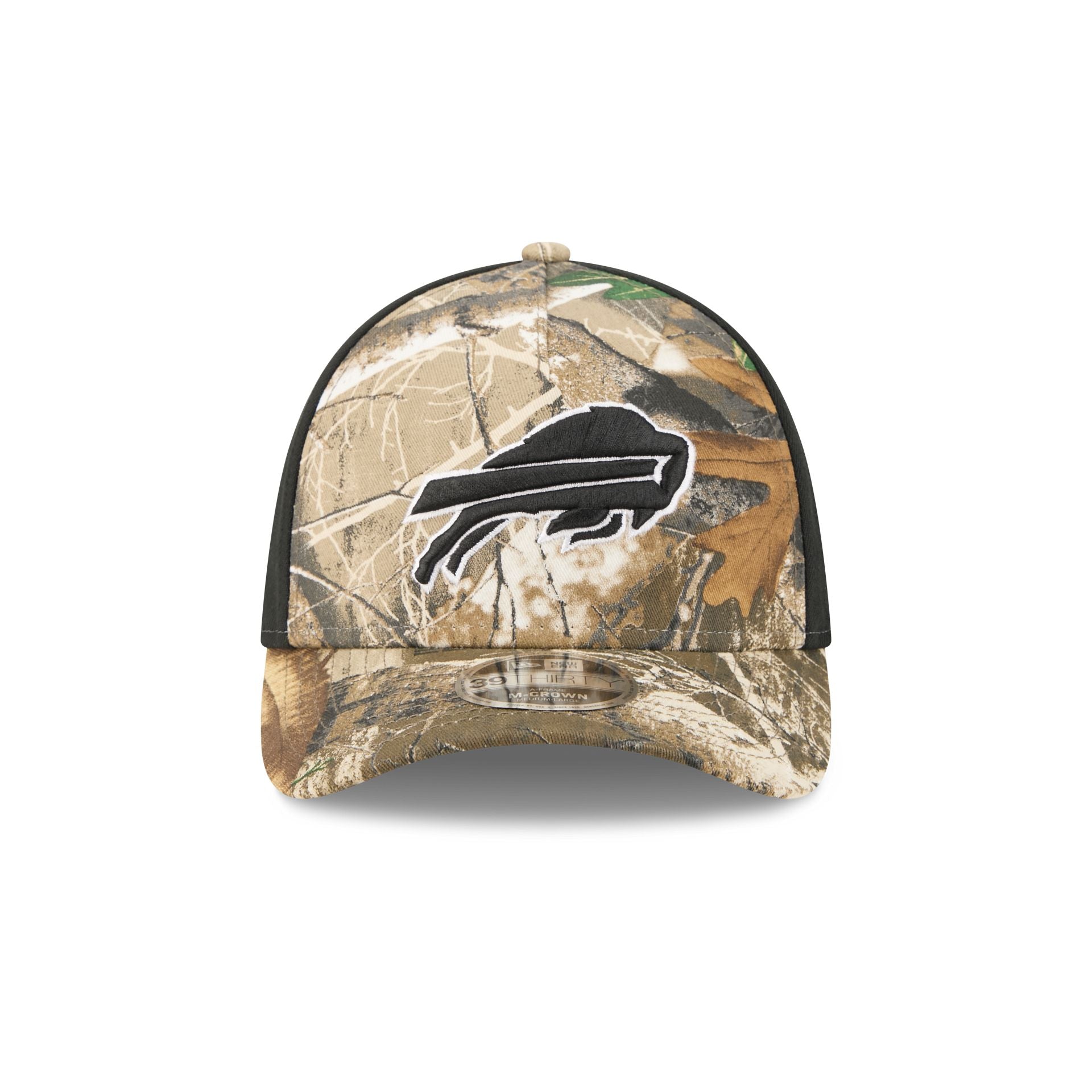 Buffalo Bills Poly Realtree 39THIRTY M-Crown A-Frame Stretch Fit Hat