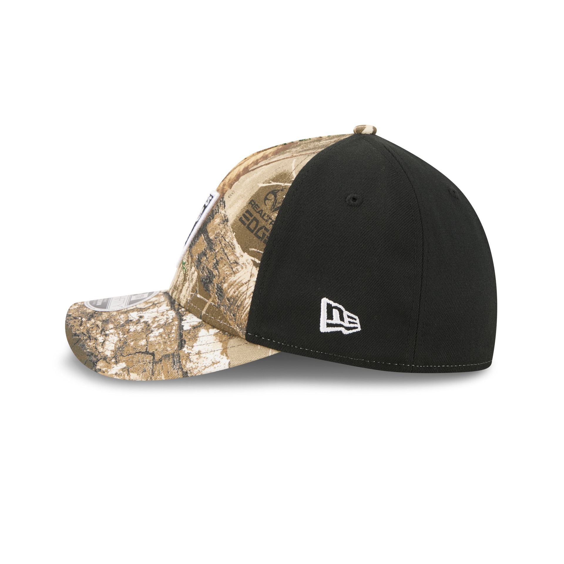 Las Vegas Raiders Poly Realtree 39THIRTY M-Crown A-Frame Stretch Fit Hat