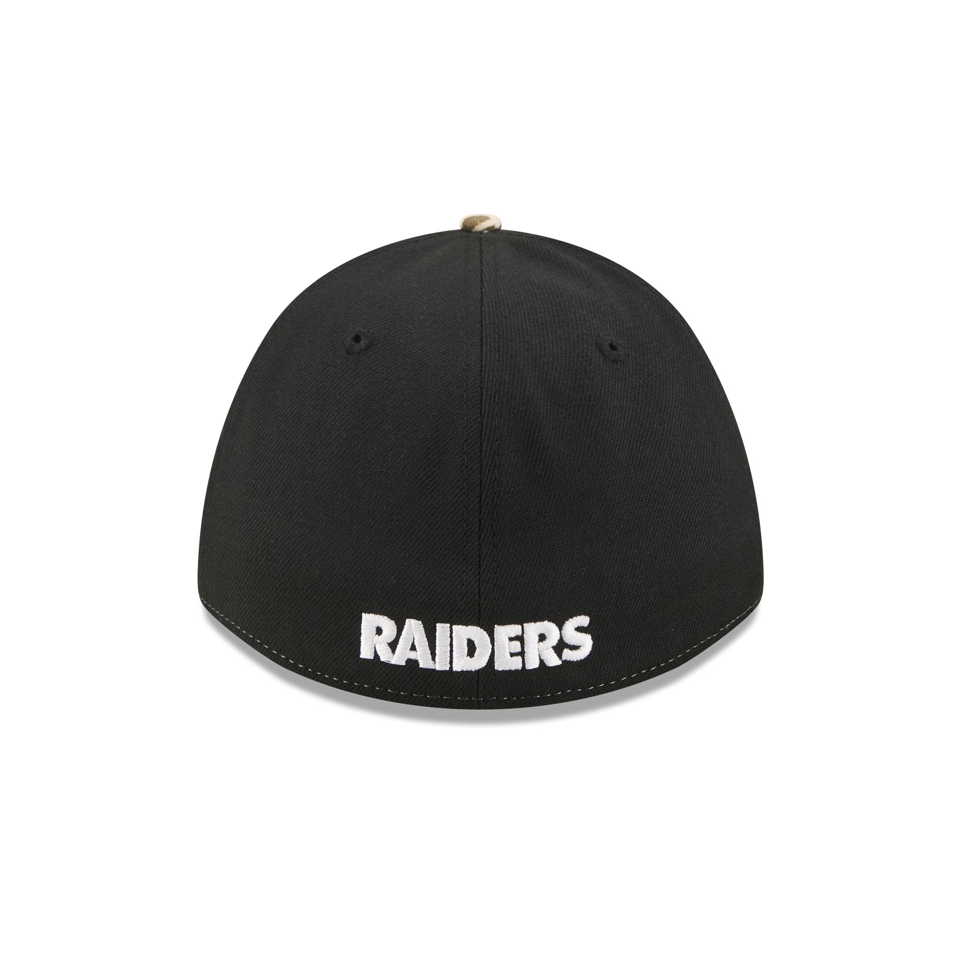 Las Vegas Raiders Poly Realtree 39THIRTY M-Crown A-Frame Stretch Fit Hat