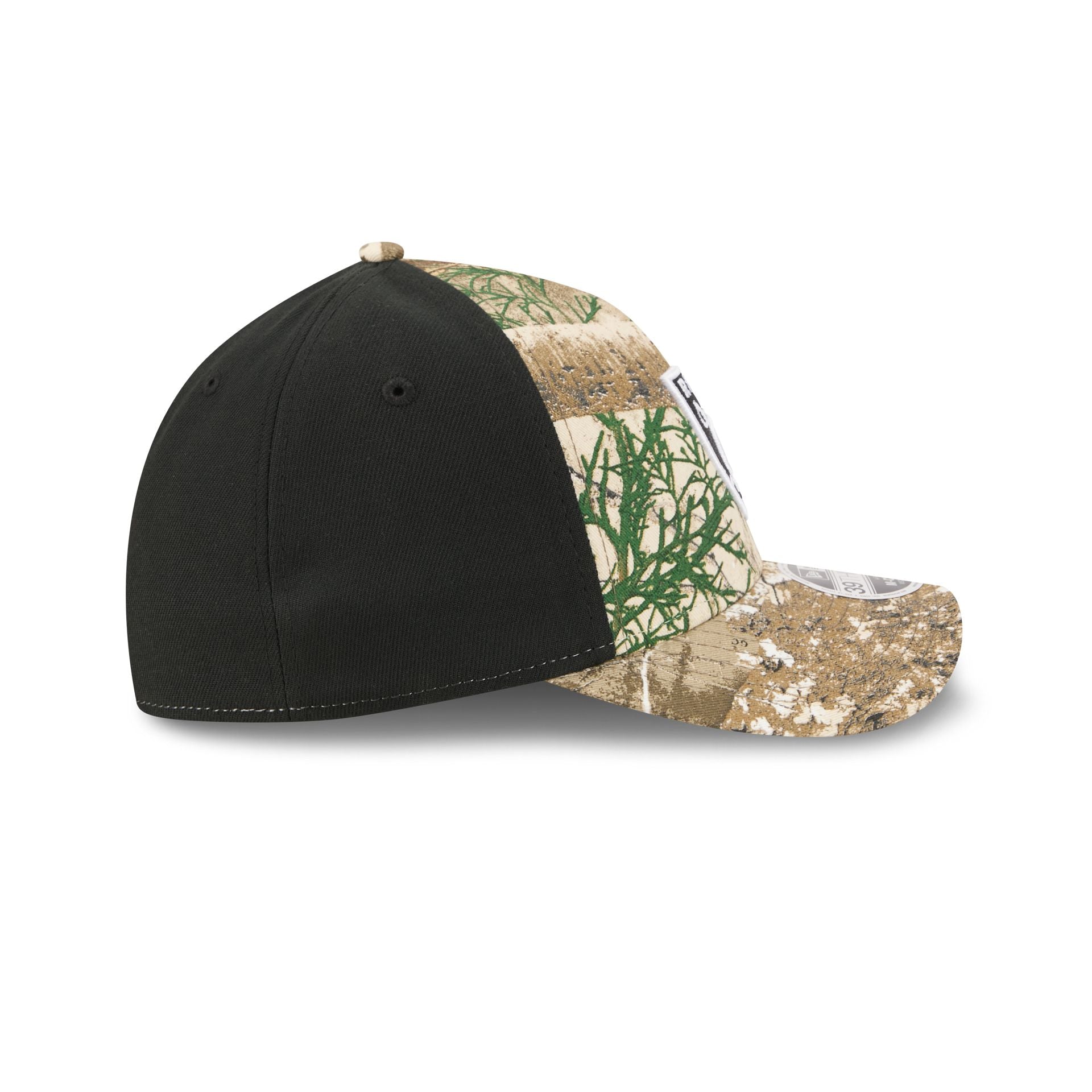 Las Vegas Raiders Poly Realtree 39THIRTY M-Crown A-Frame Stretch Fit Hat