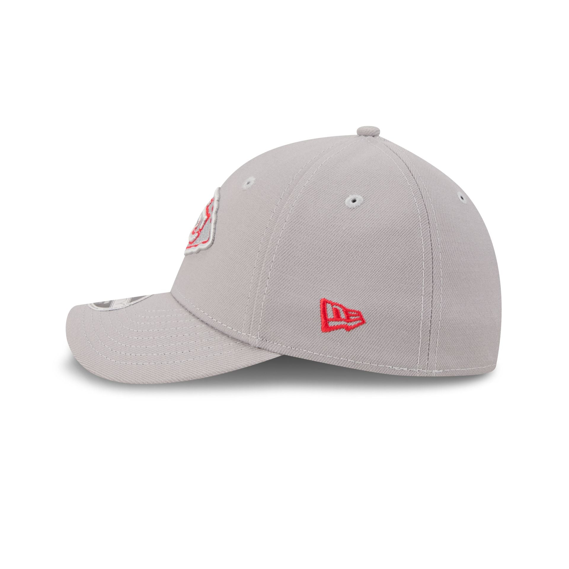 Kansas City Chiefs Poly Gray 39THIRTY M-Crown Stretch Fit Hat