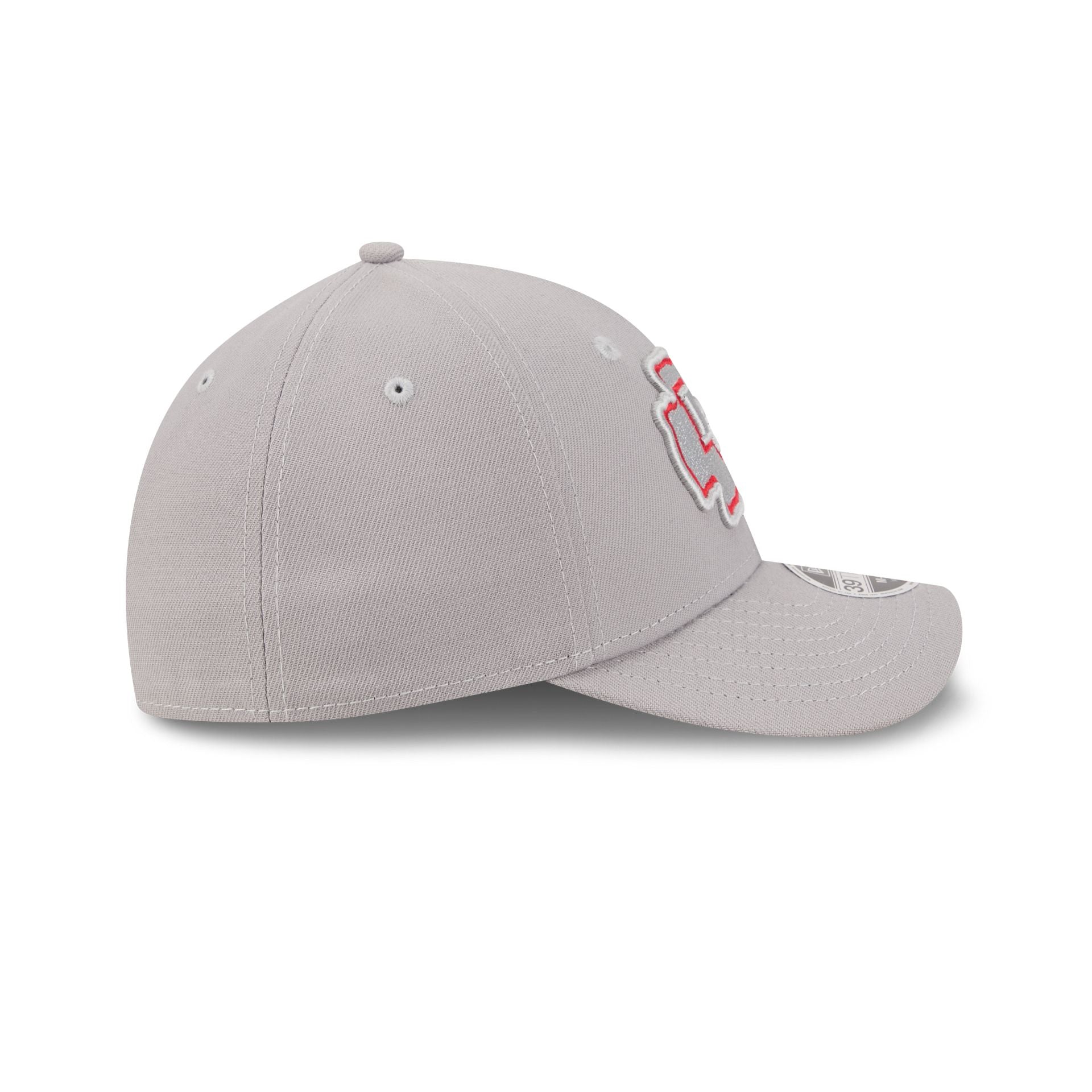 Kansas City Chiefs Poly Gray 39THIRTY M-Crown Stretch Fit Hat