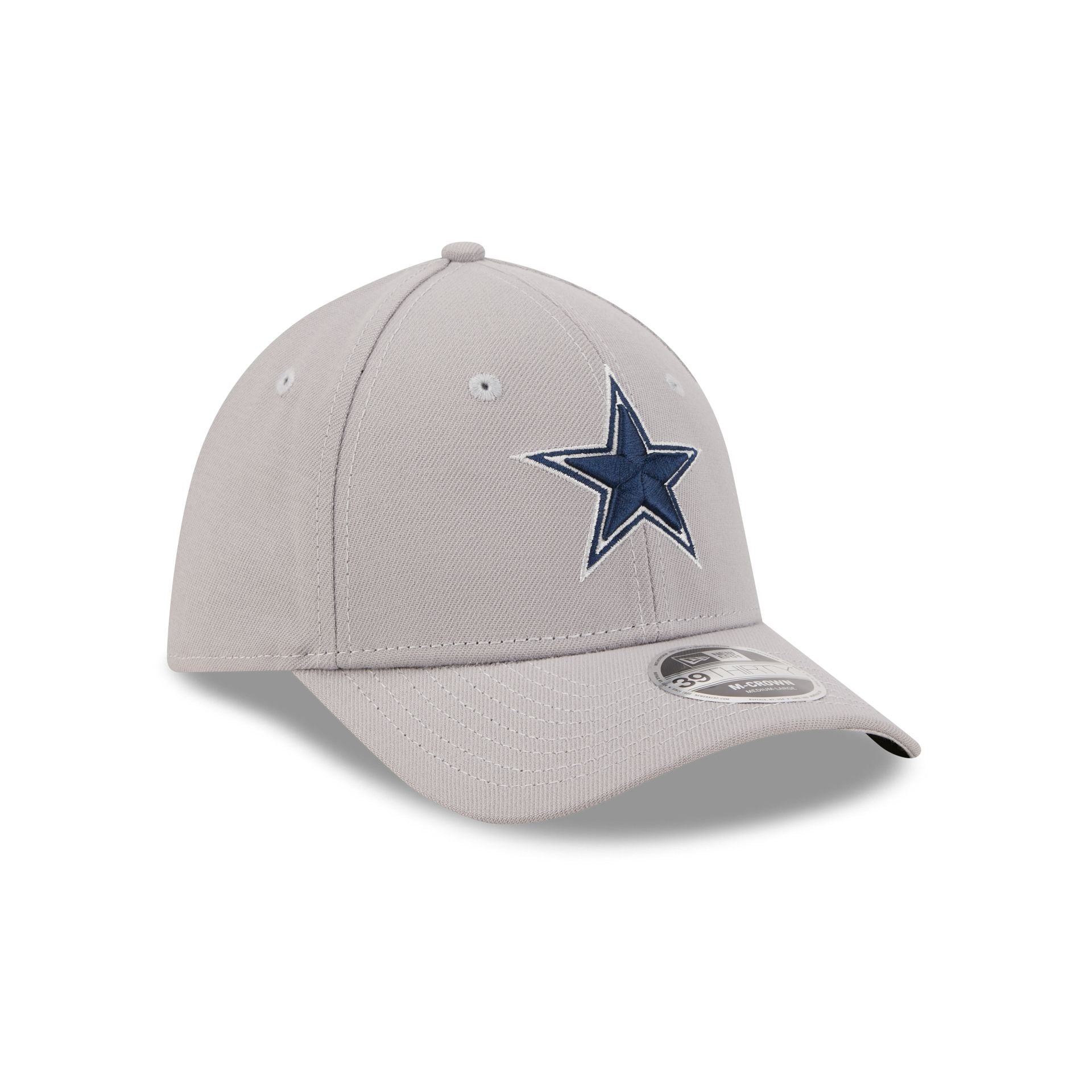 Dallas Cowboys Poly Gray 39THIRTY M-Crown Stretch Fit Hat