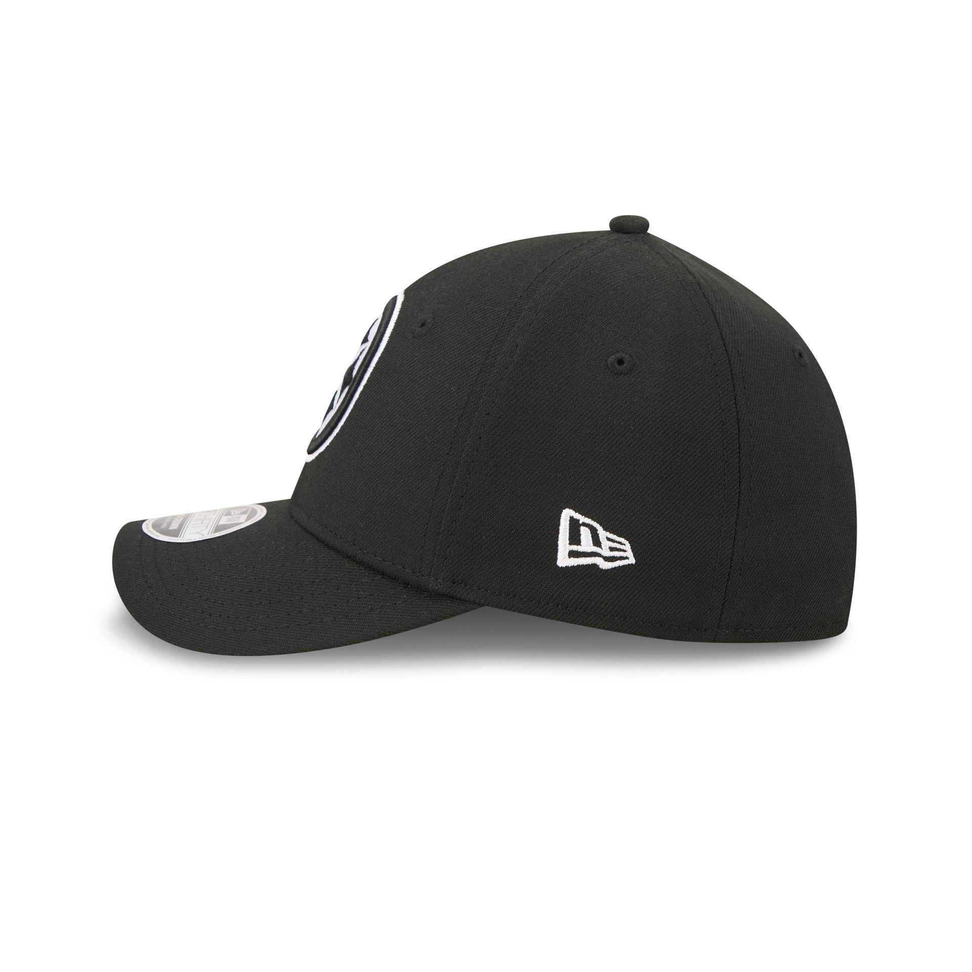 Pittsburgh Steelers Poly Black & White 39THIRTY M-Crown Stretch Fit Hat
