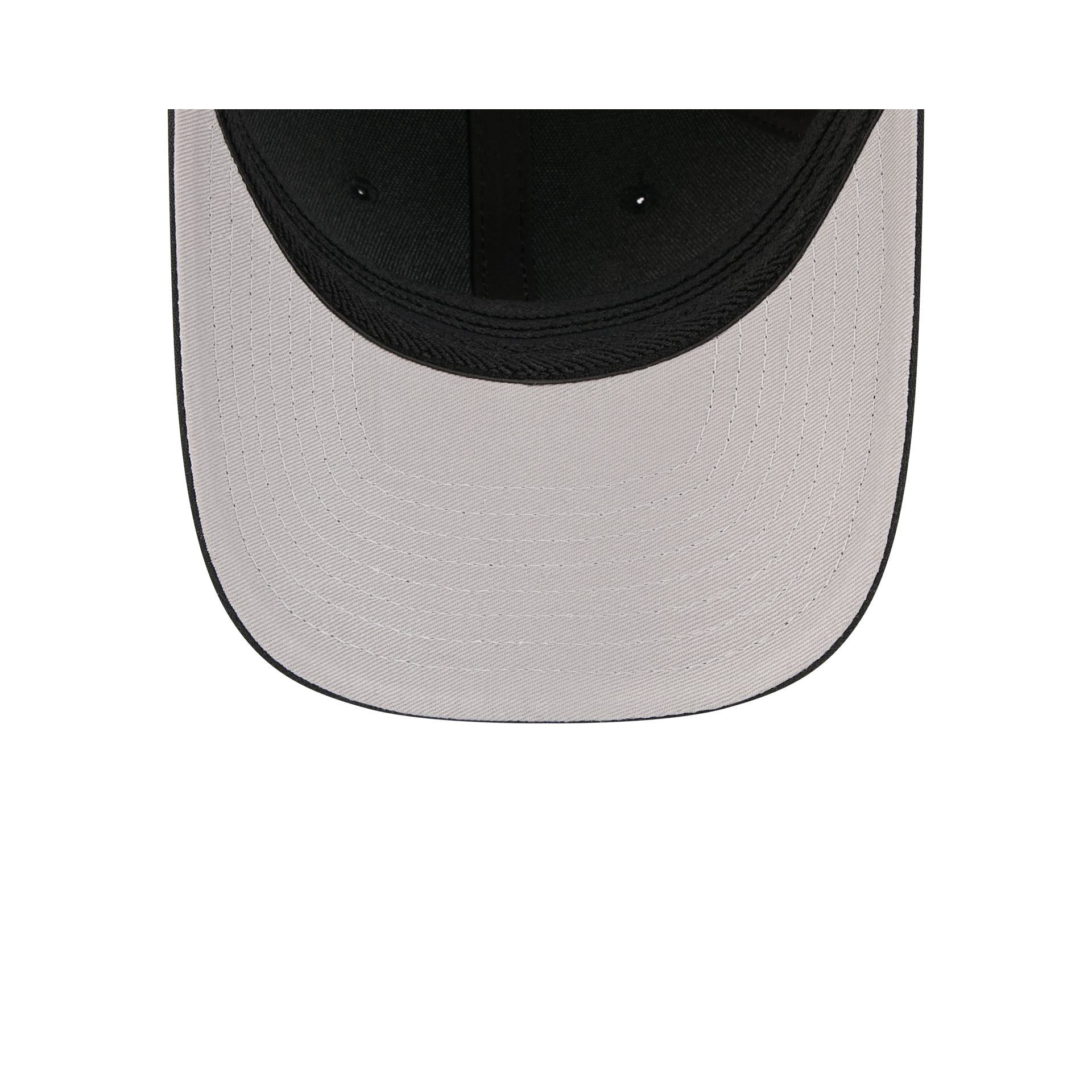 Pittsburgh Steelers Poly Black & White 39THIRTY M-Crown Stretch Fit Hat