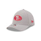 San Francisco 49ers Poly Gray 39THIRTY M-Crown Stretch Fit Hat