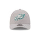 Philadelphia Eagles Poly Gray 39THIRTY M-Crown Stretch Fit Hat