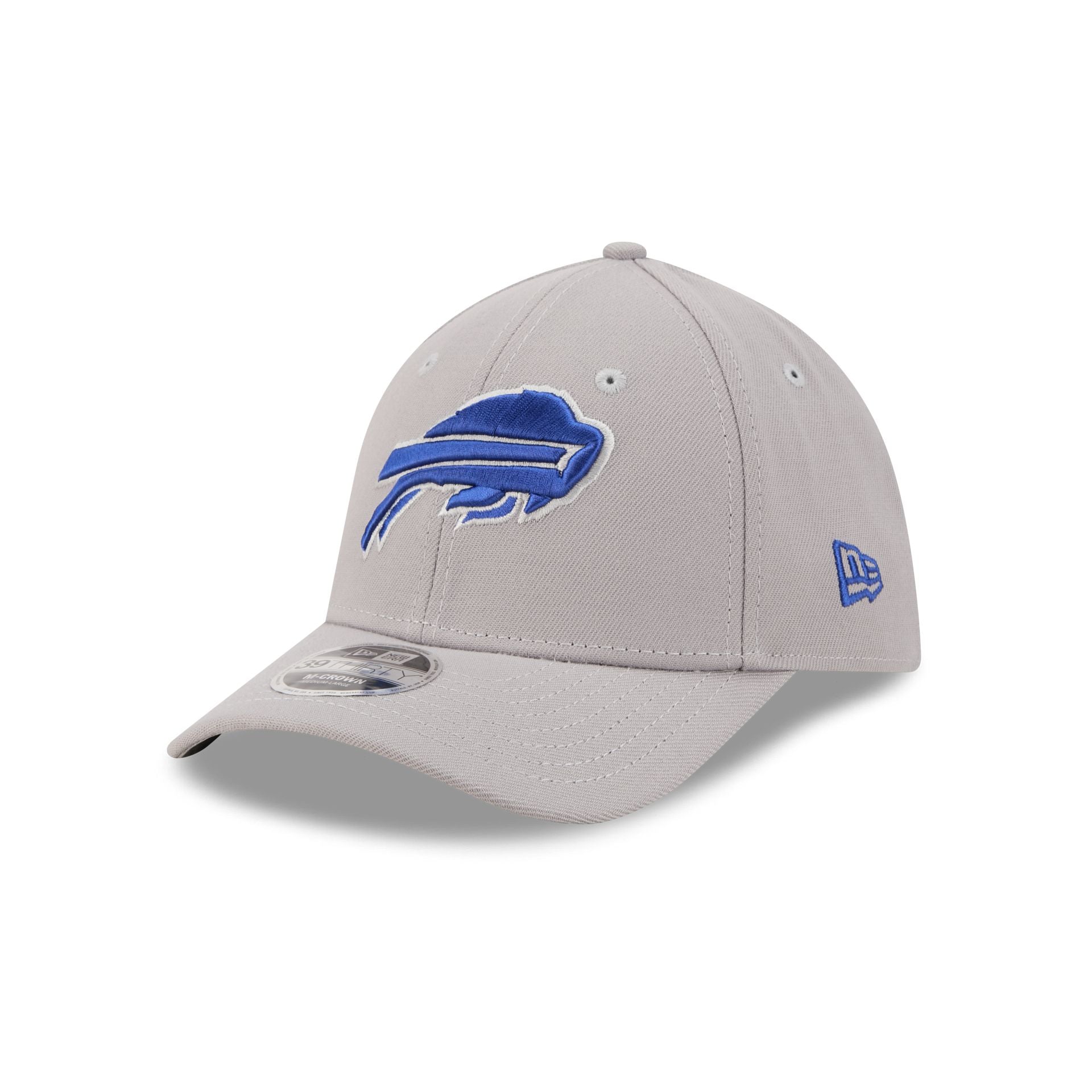 Buffalo Bills Poly Gray 39THIRTY M-Crown Stretch Fit Hat