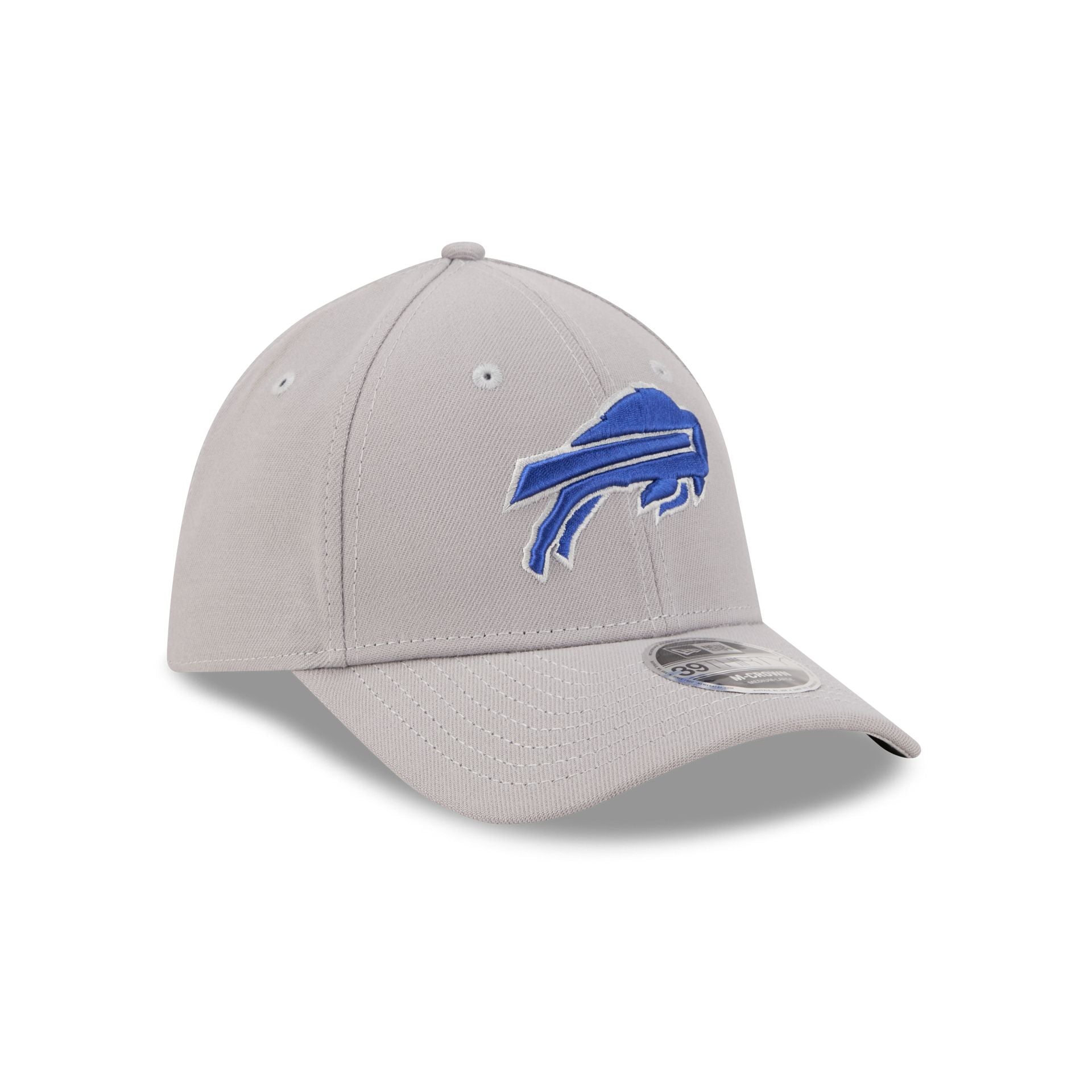 Buffalo Bills Poly Gray 39THIRTY M-Crown Stretch Fit Hat