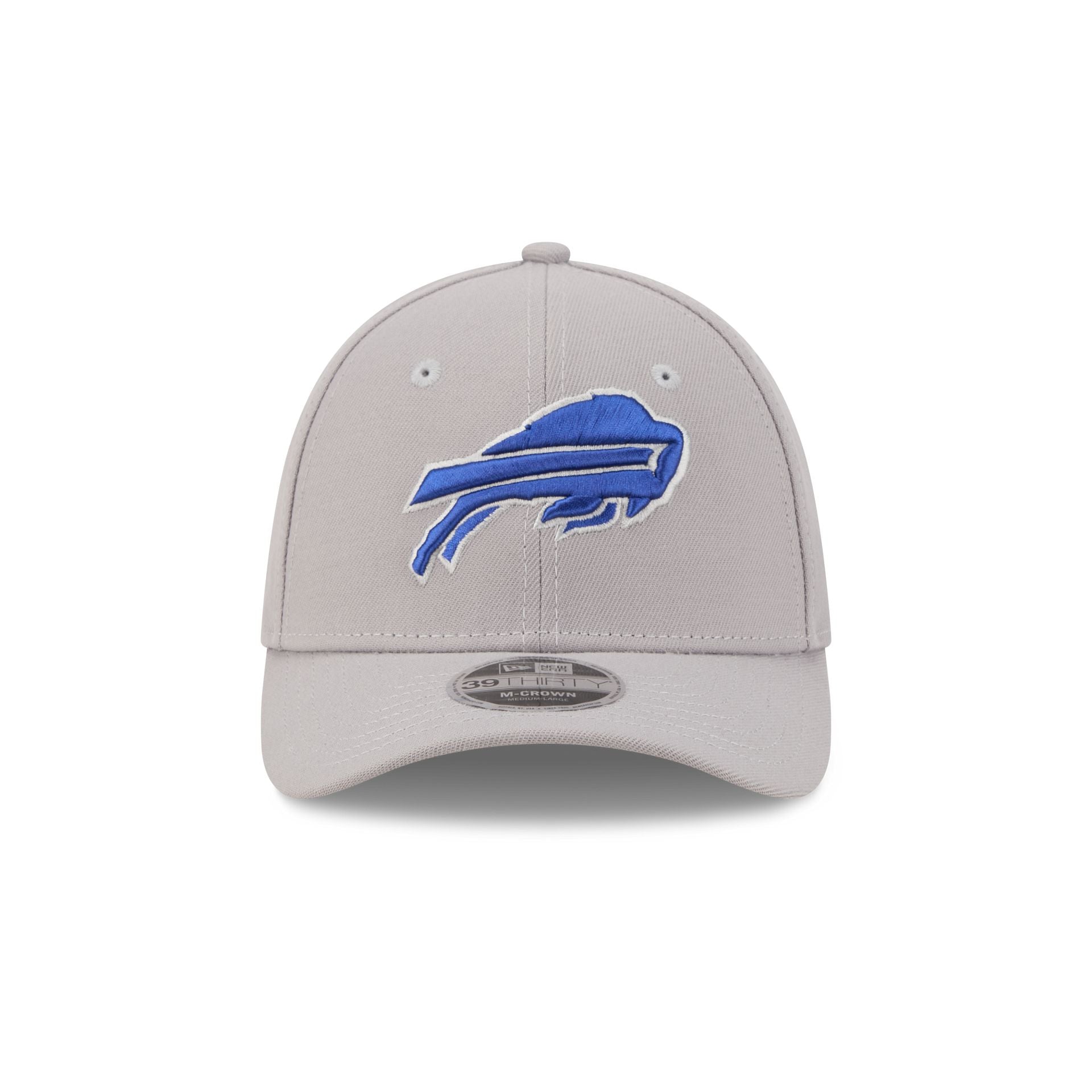 Buffalo Bills Poly Gray 39THIRTY M-Crown Stretch Fit Hat