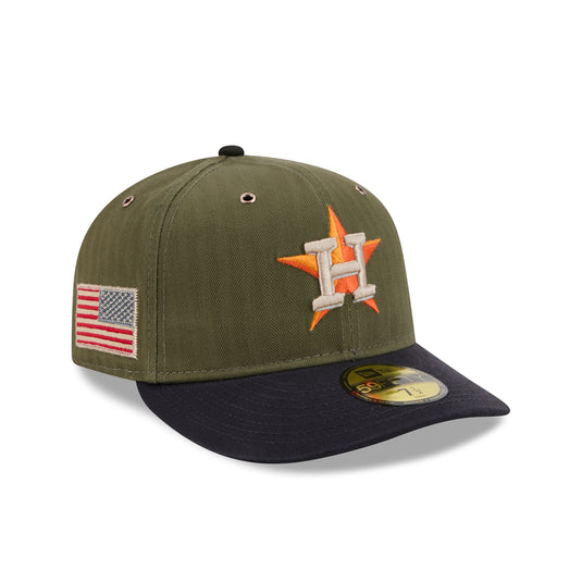 Houston Astros Three Looms American Herringbone 59FIFTY Fitted Hat - New Era Cap