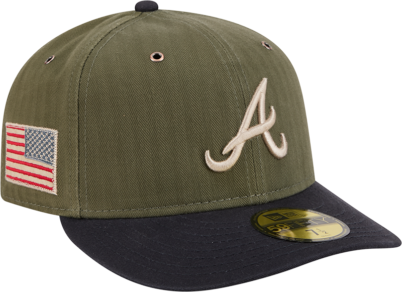 Atlanta Braves Three Looms American Herringbone 59FIFTY Fitted Hat